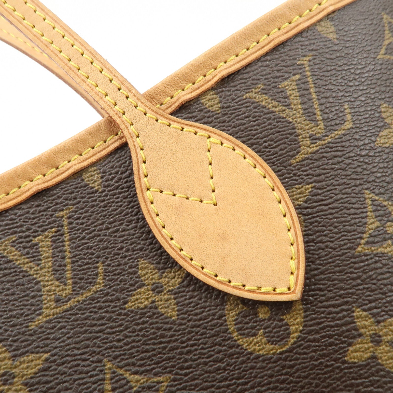 Louis Vuitton Monogram Neverfull MM Tote Bag Brown M40156 Used