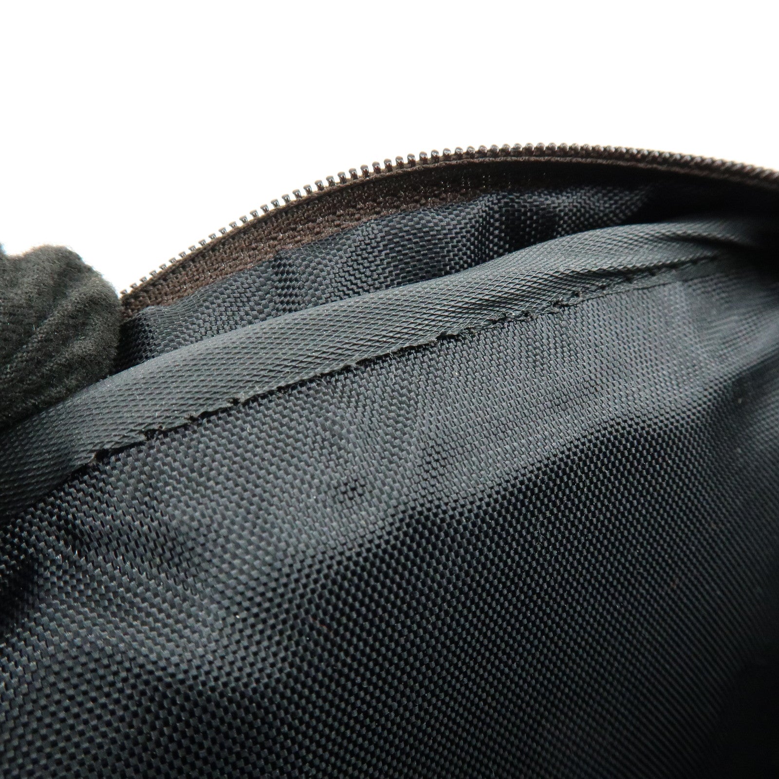 BURBERRY Nova Plaid Set of 2 Canvas Pouch Cosmetic Case Brown Gold