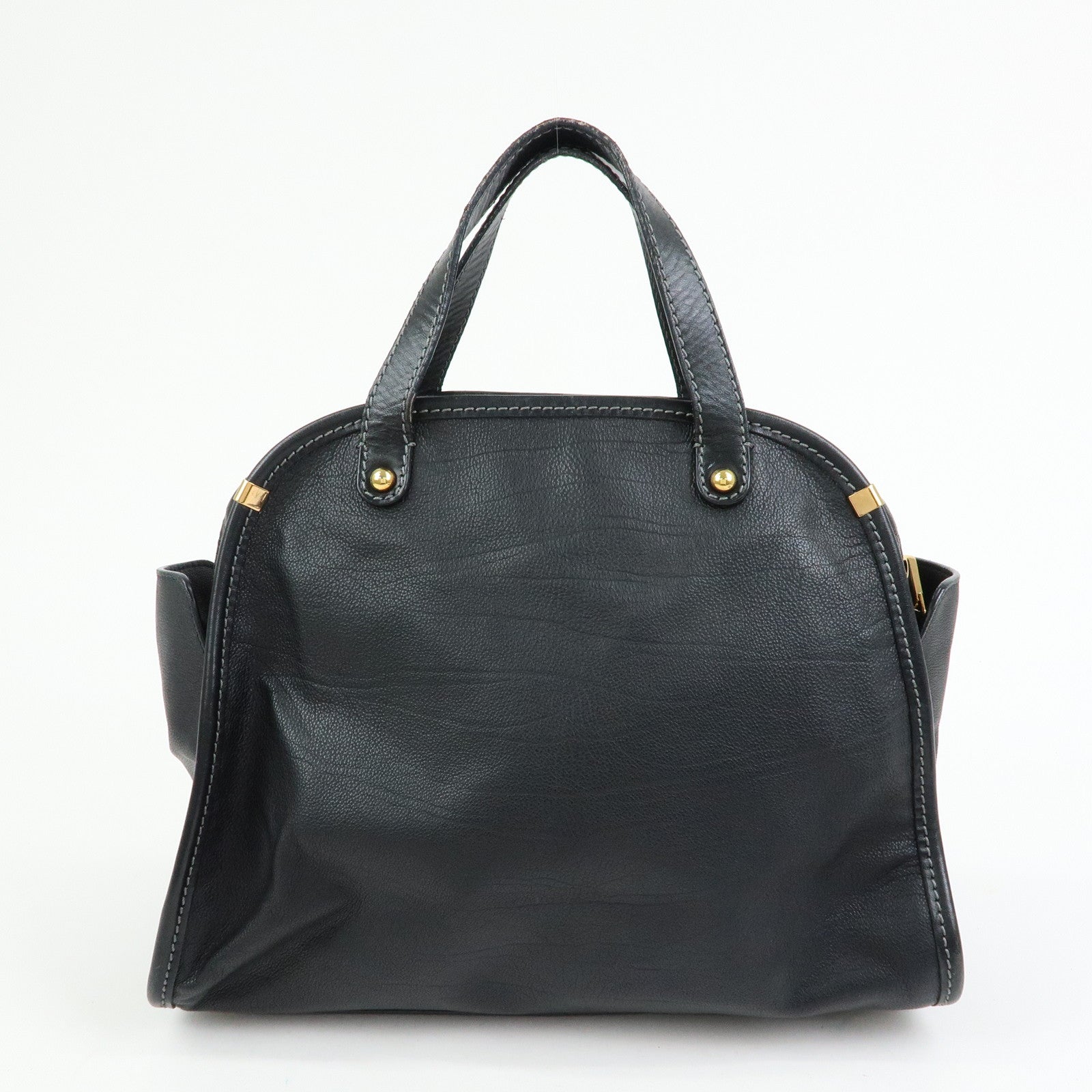 Chloe Susan Leather 2Way Bag Shoulder Bag Hand Bag Black