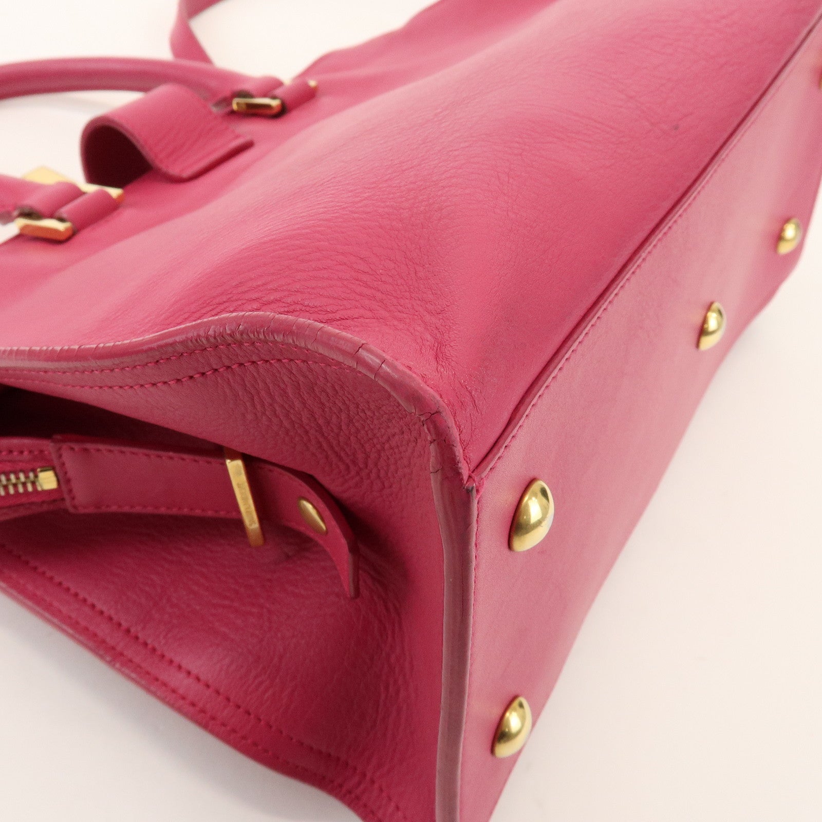 SAINT LAURENT PARIS Petit Cabas Y Line Leather 2Way Bag 311210