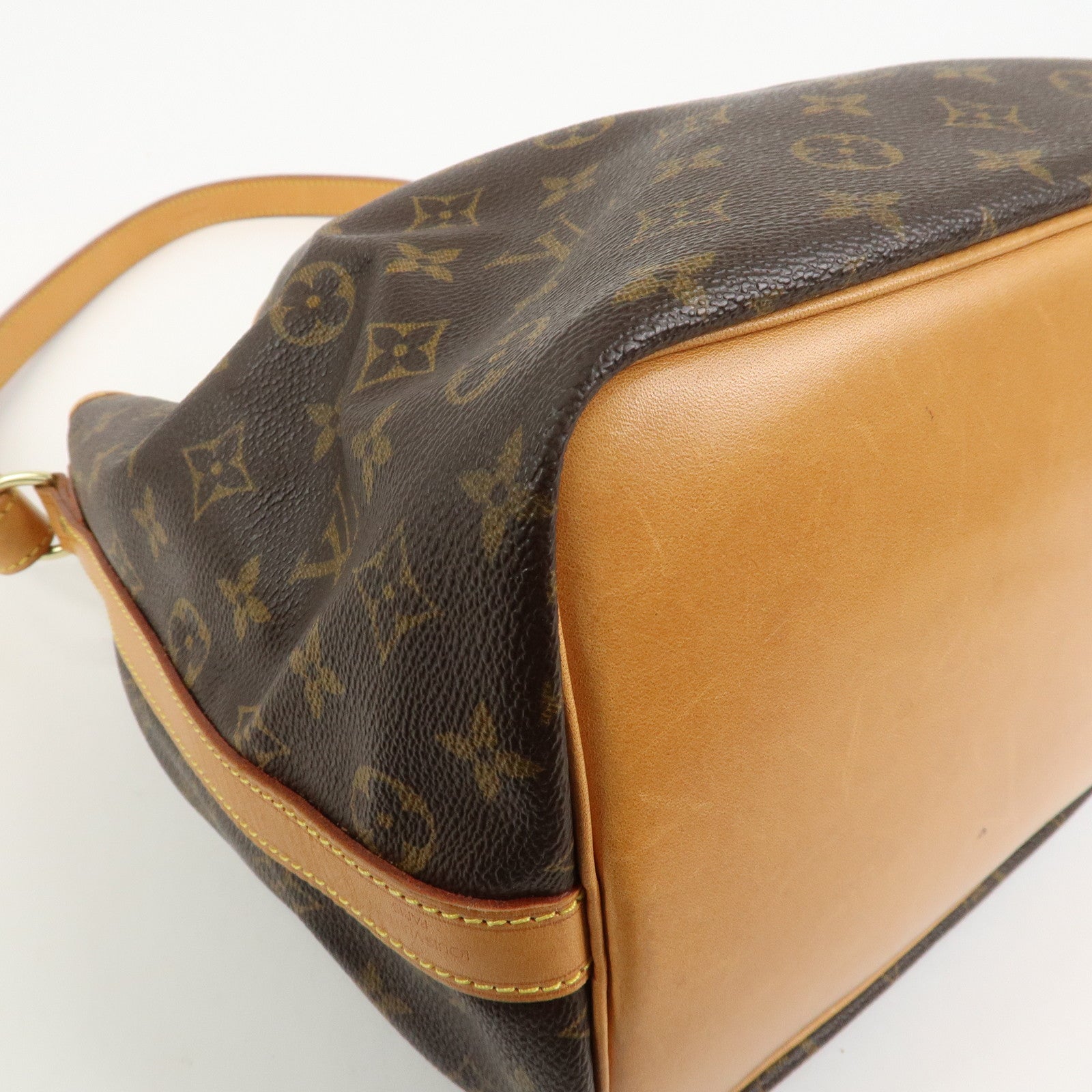 Louis Vuitton Monogram Canvas Petit Noe Shoulder Bag Brown M42226