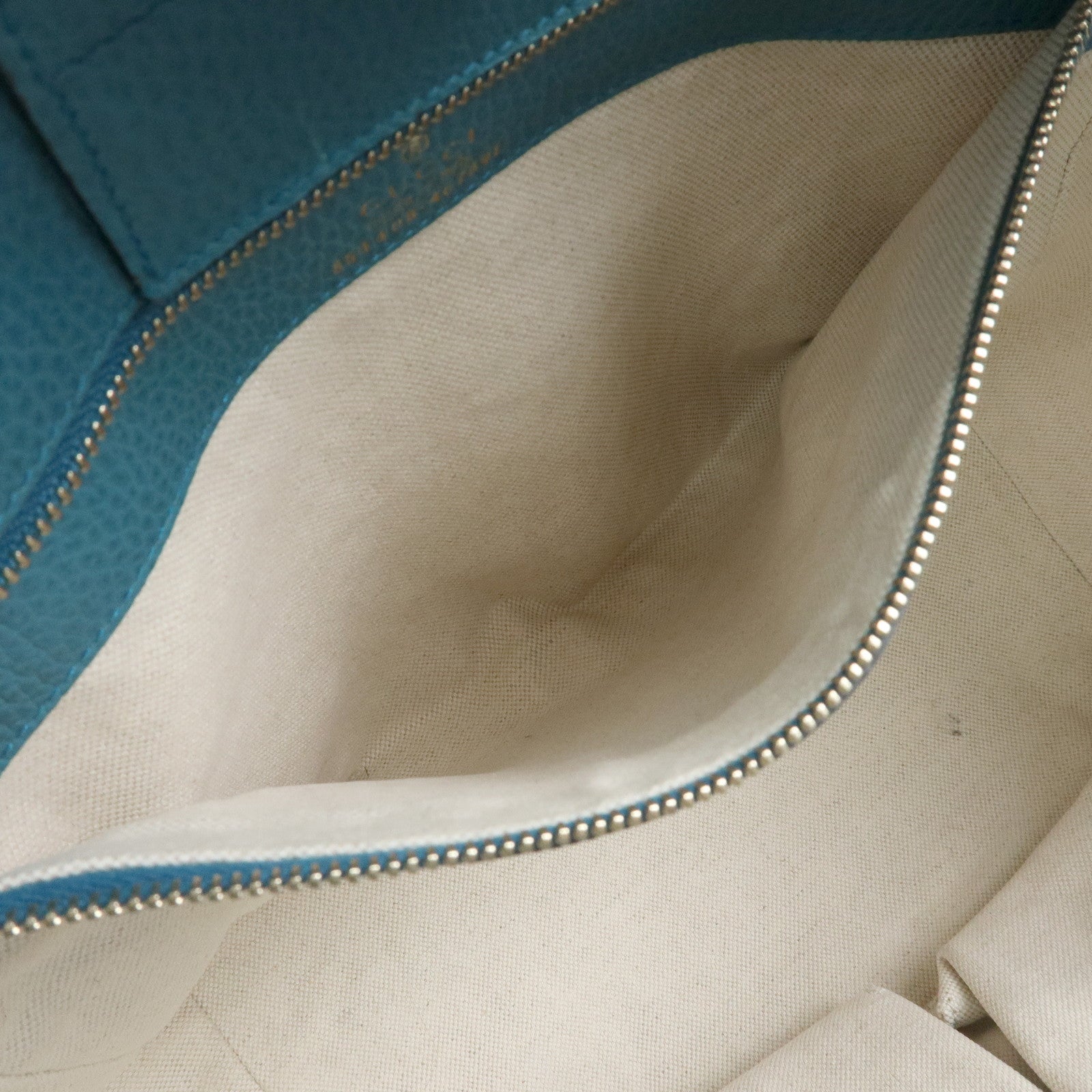 GUCCI Swing Calf Leather Shoulder Bag Tote Bag Blue 354408