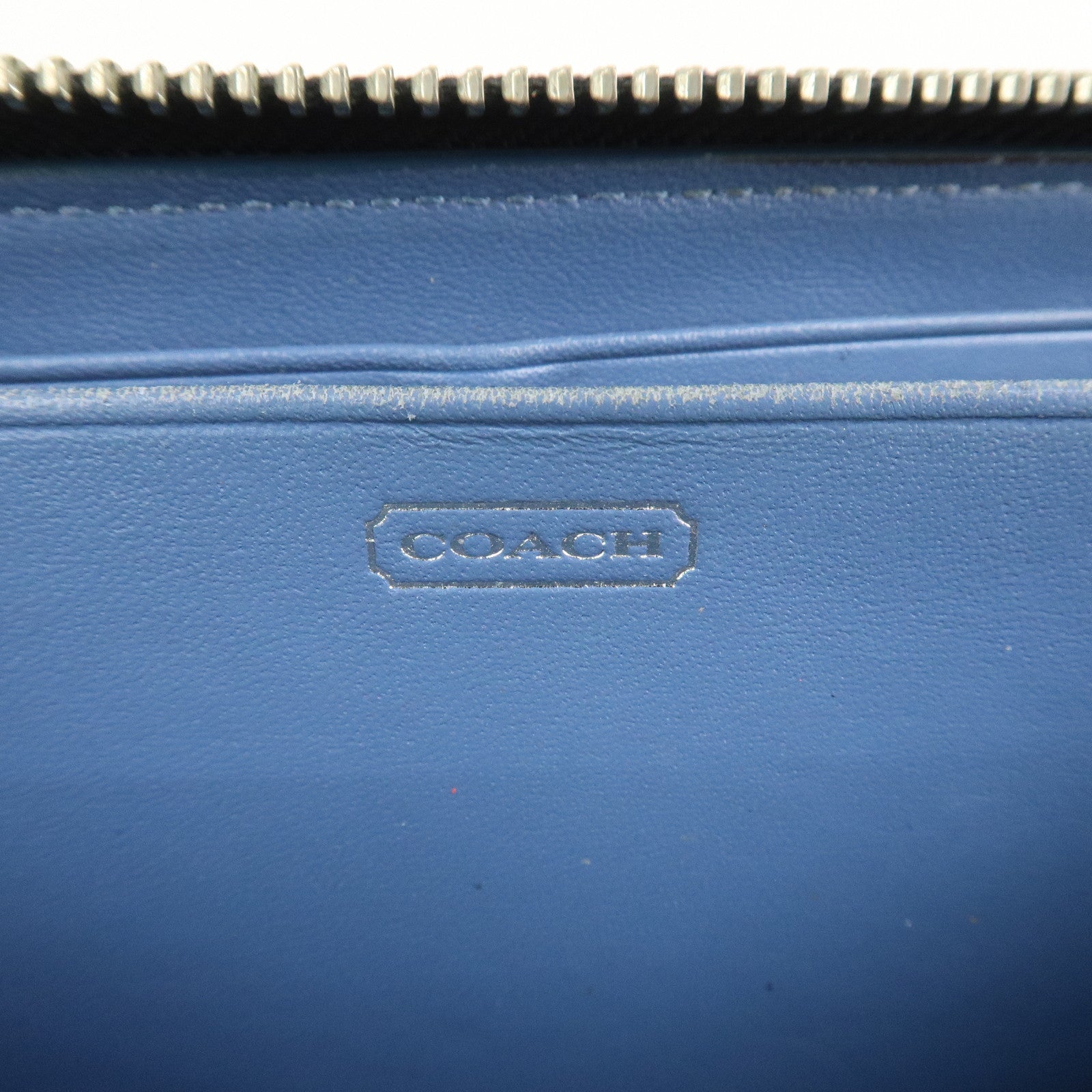 COACH Set of 3 Leather Canvas Long Wallets Black Multicolor