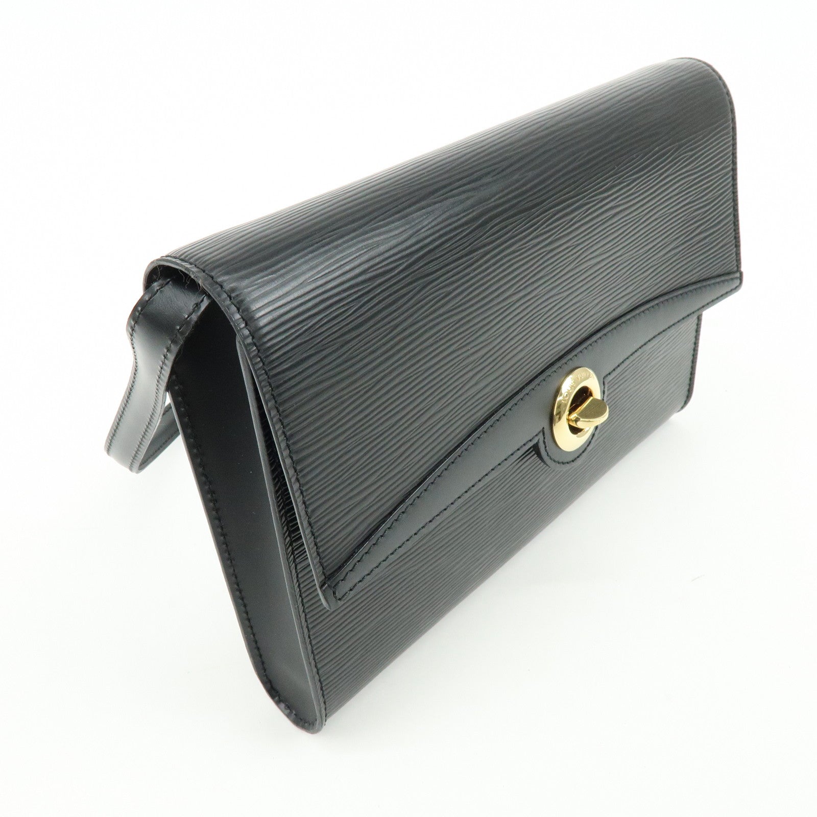 Louis Vuitton Epi Arche 2Way Shoulder Bag Clutch Bag Noir M52572