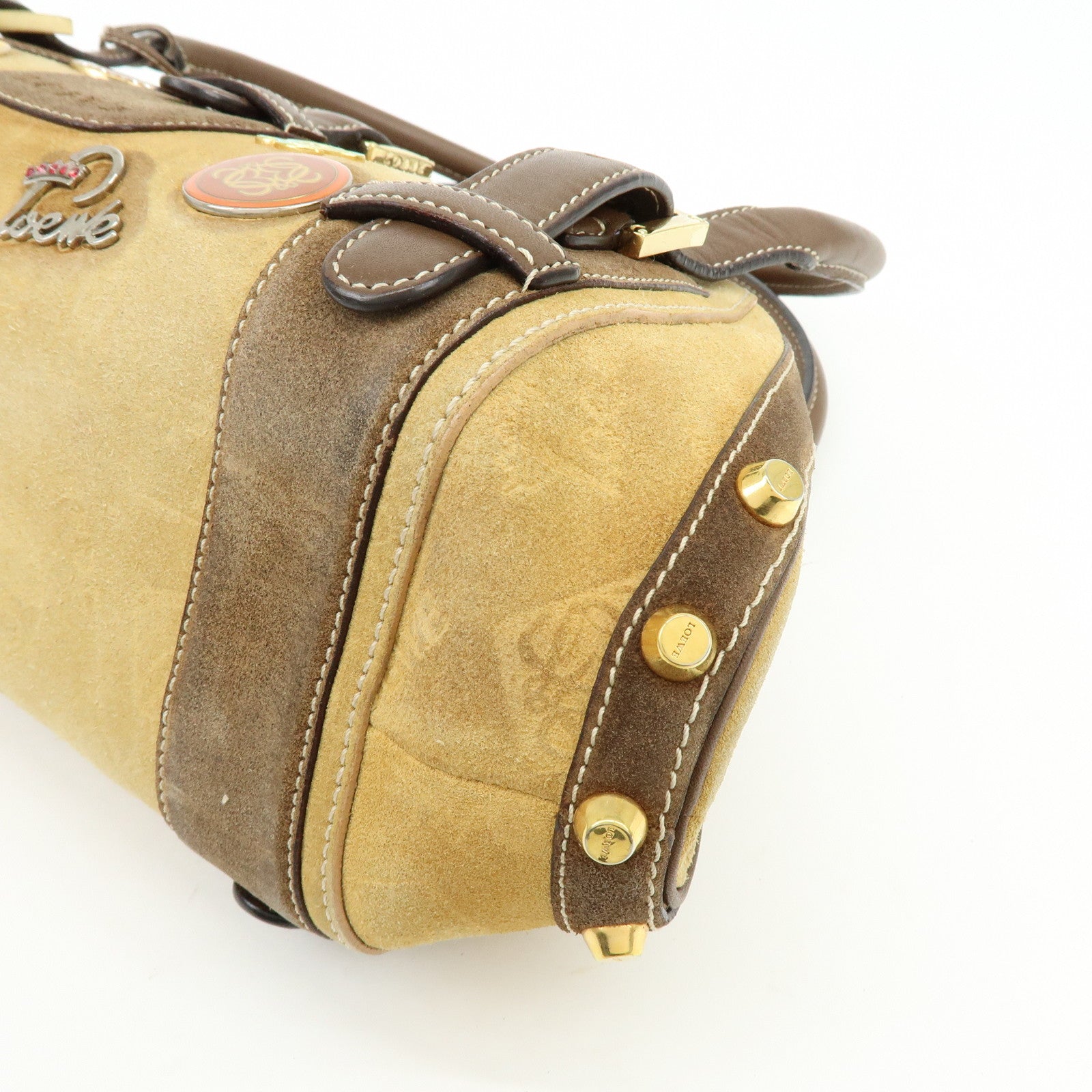 LOEWE Senda Suede Leather Shoulder Hand Bag 160ANIVERSARIO Brown