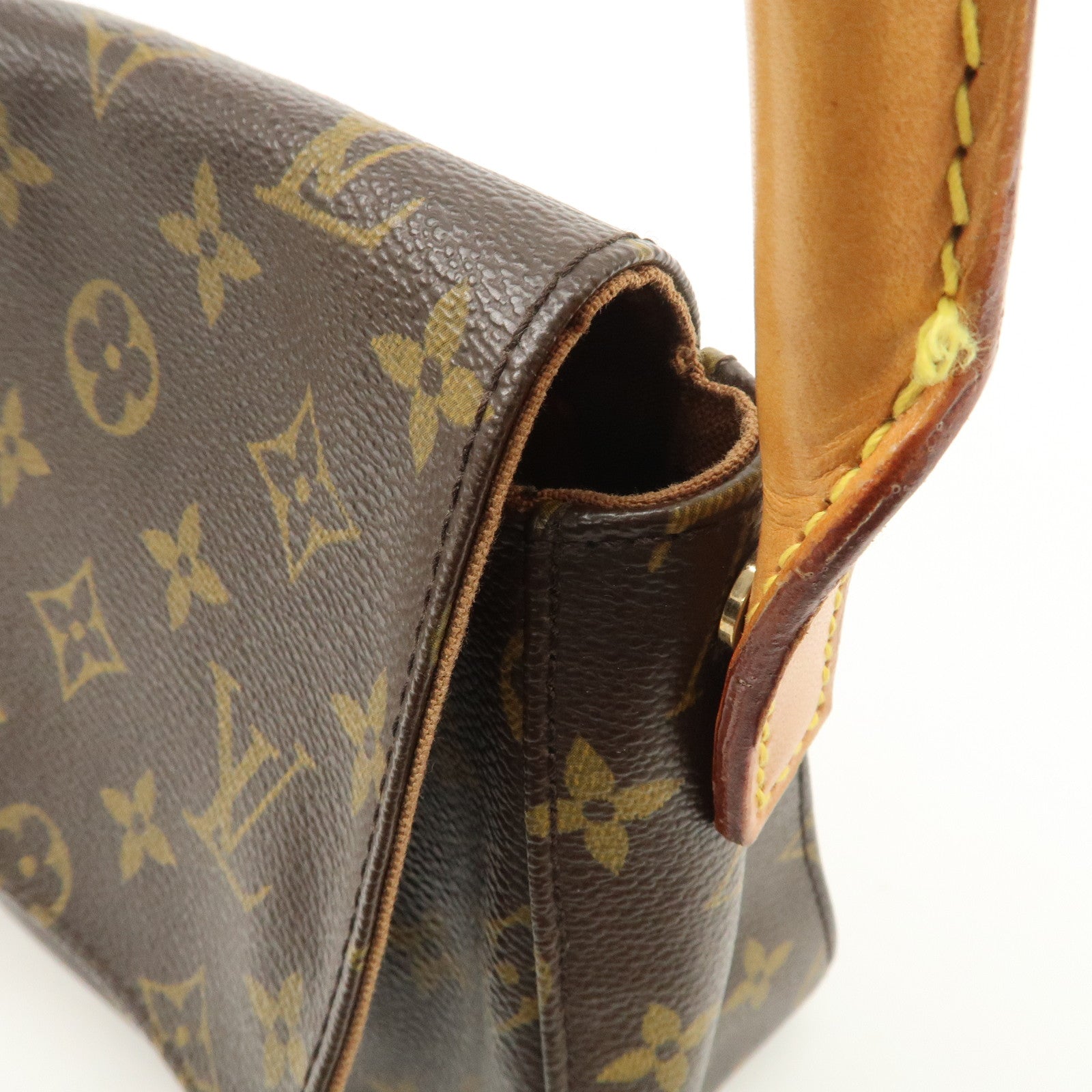 Louis Vuitton Monogram Mini Looping Shoulder Bag Brown M51147 Used