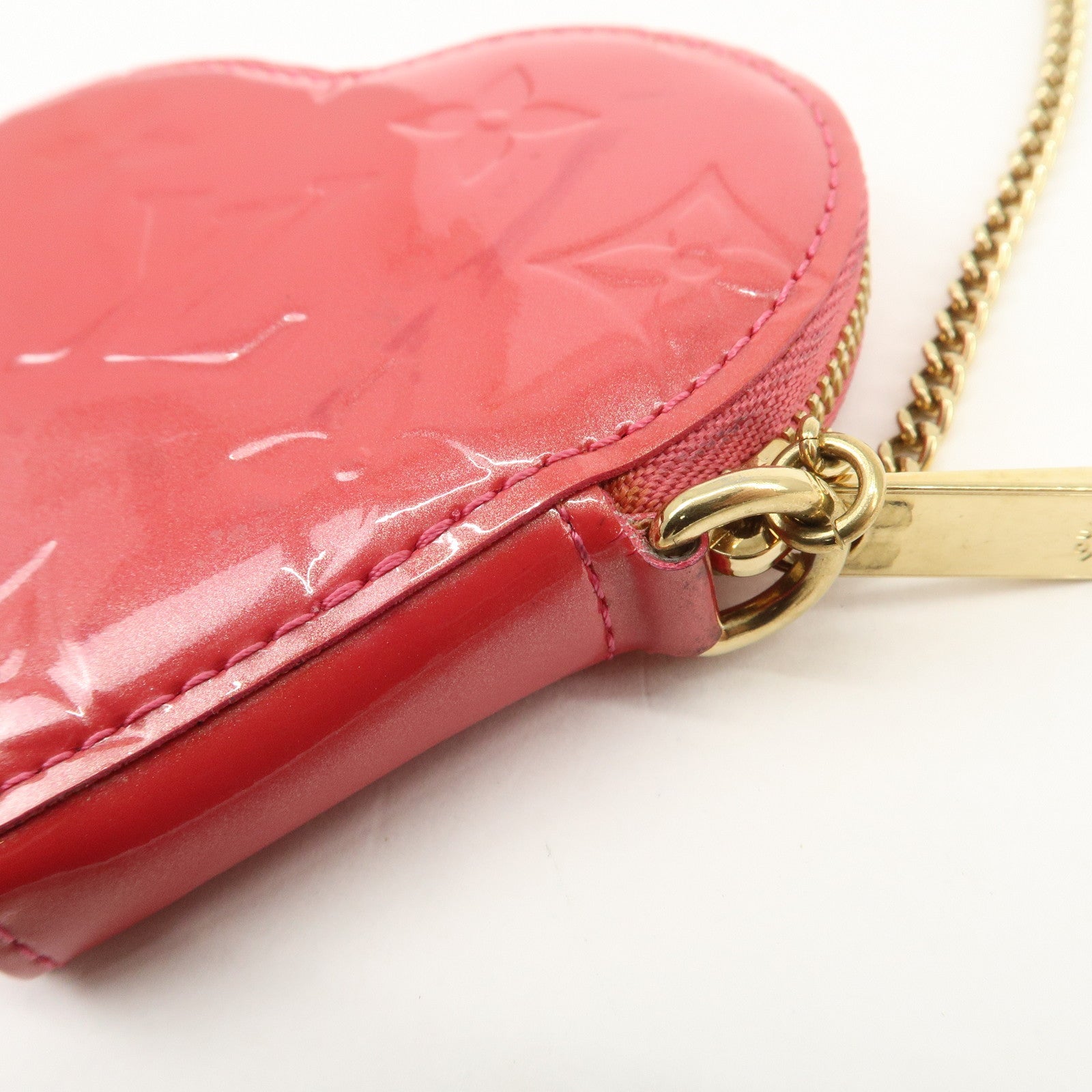 Louis Vuitton Monogram Vernis Porte Monnaie Coeur Coin Case M93562