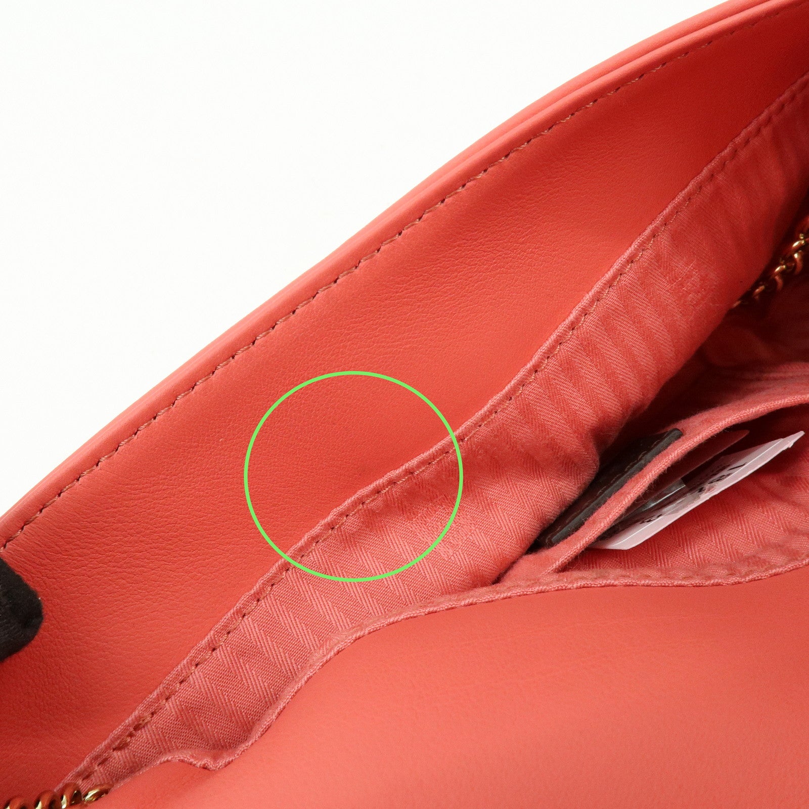 FENDI Leather Chain Shoulder Bag Purse Crossbody Bag Pink 8M0276