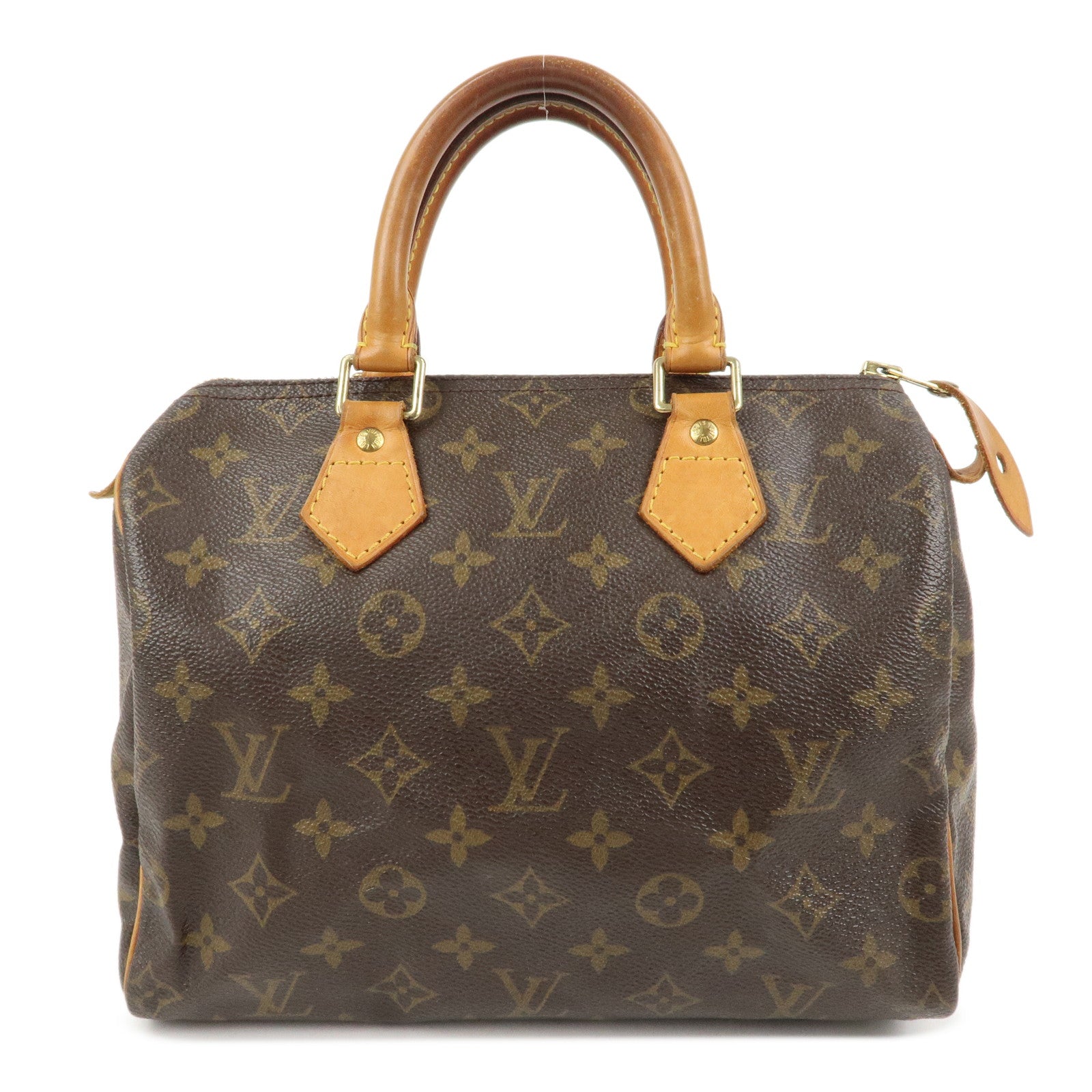 Louis Vuitton Monogram Speedy 25 Boston Bag Hand Bag Brown M41528