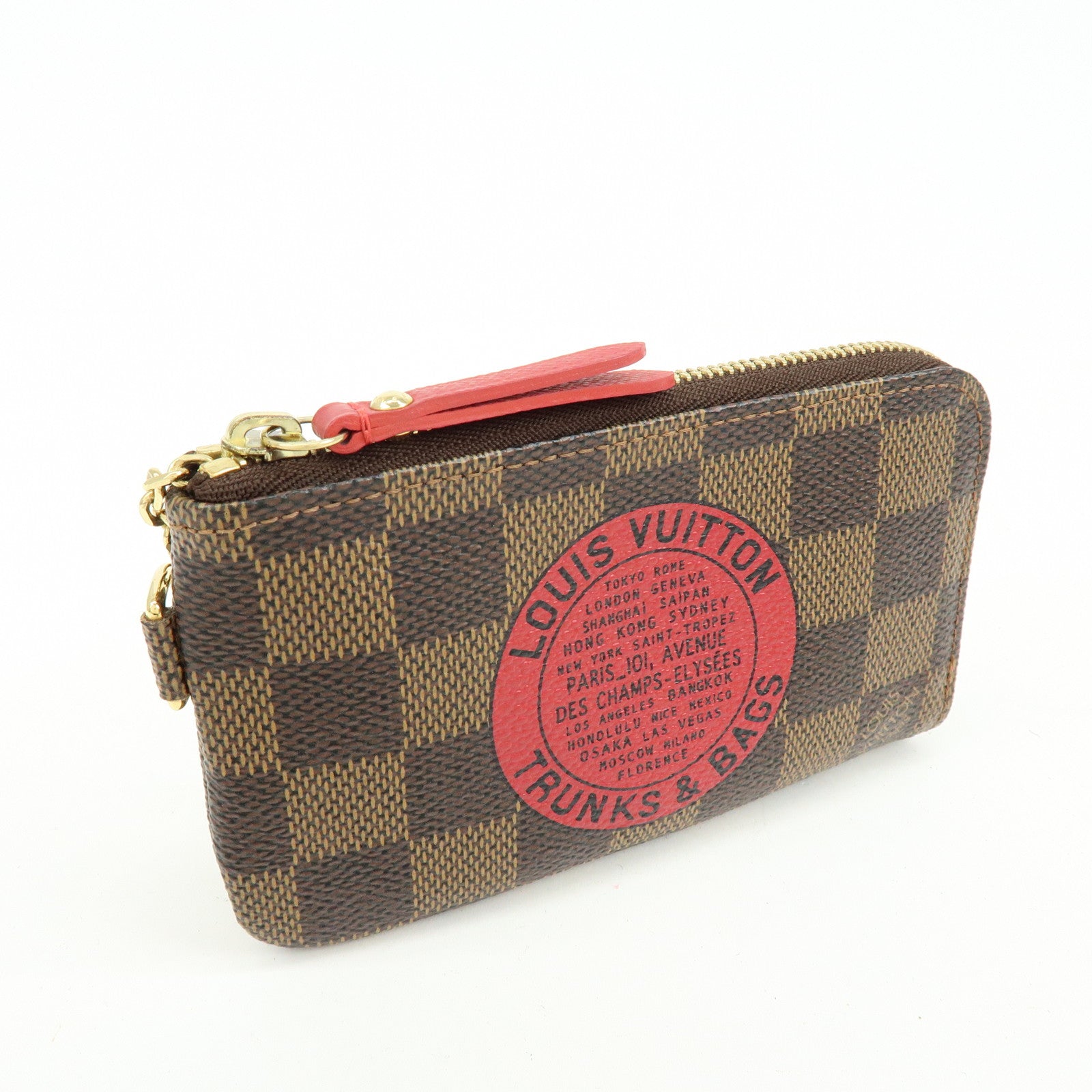 Louis Vuitton Damier T&B Pochette Cles Complice Coin Case N61742