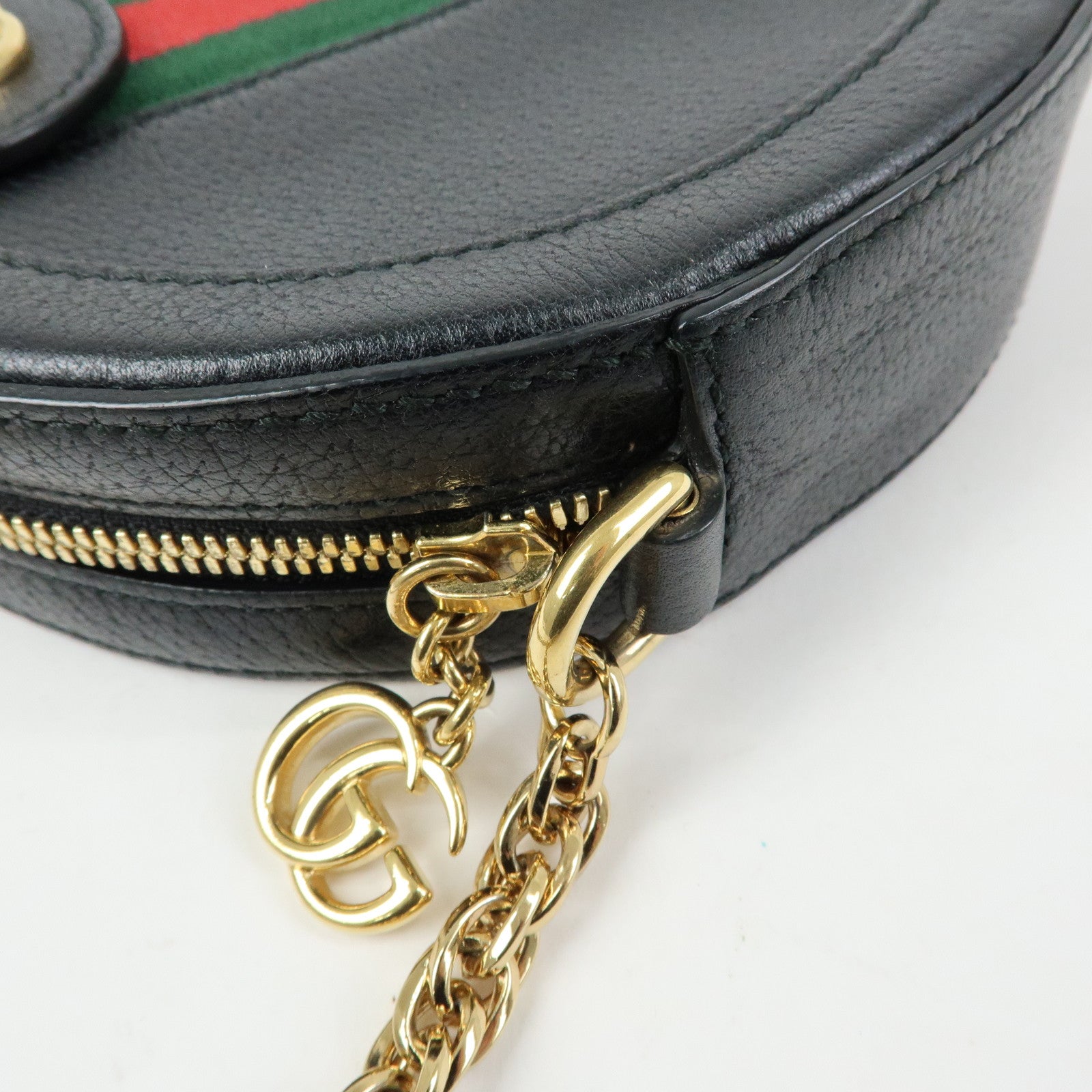 GUCCI Ophidia Sherry GG Marmont Mini Round Shoulder Bag 550618