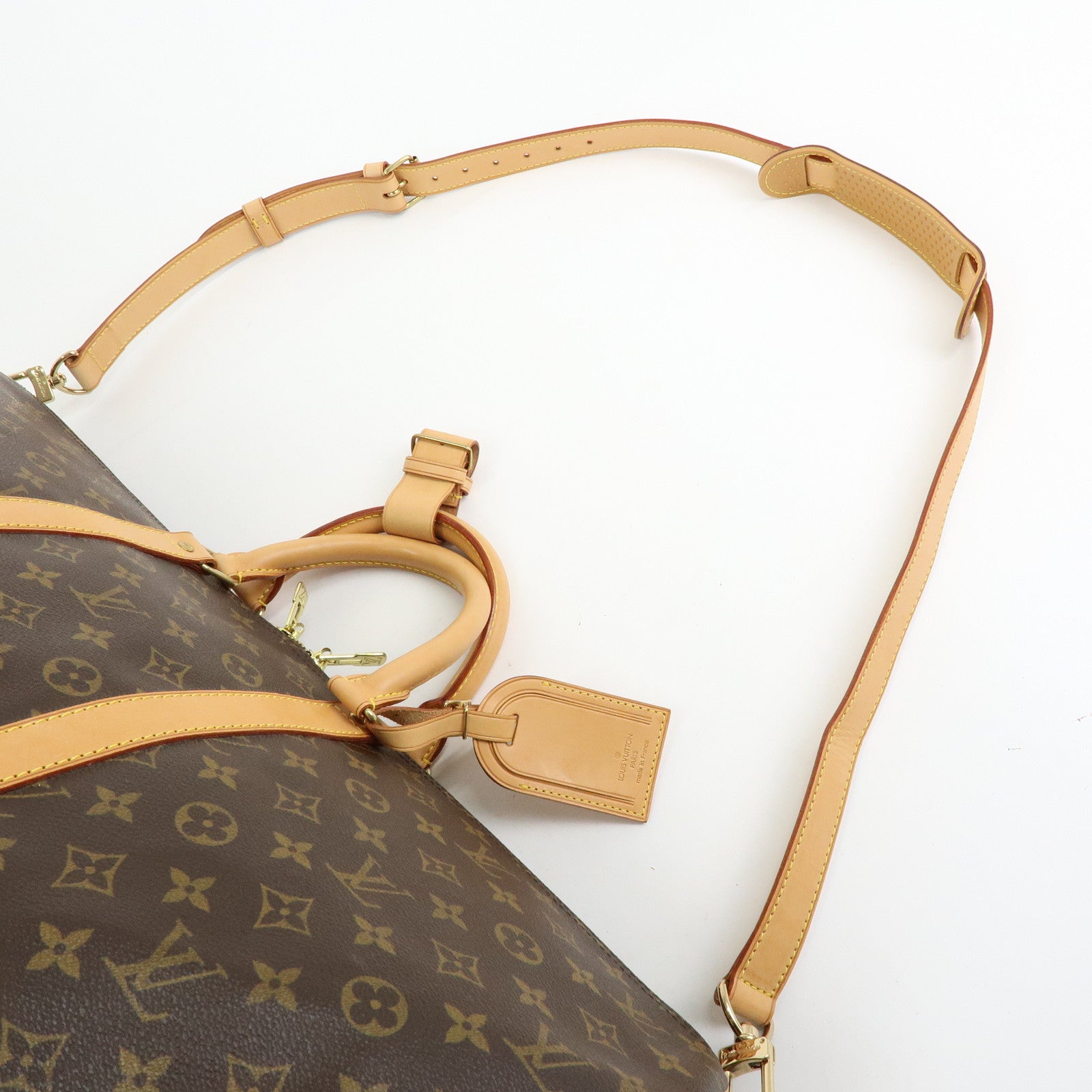 Louis Vuitton Monogram Keep All Bandouliere 55 Boston Bag M41414