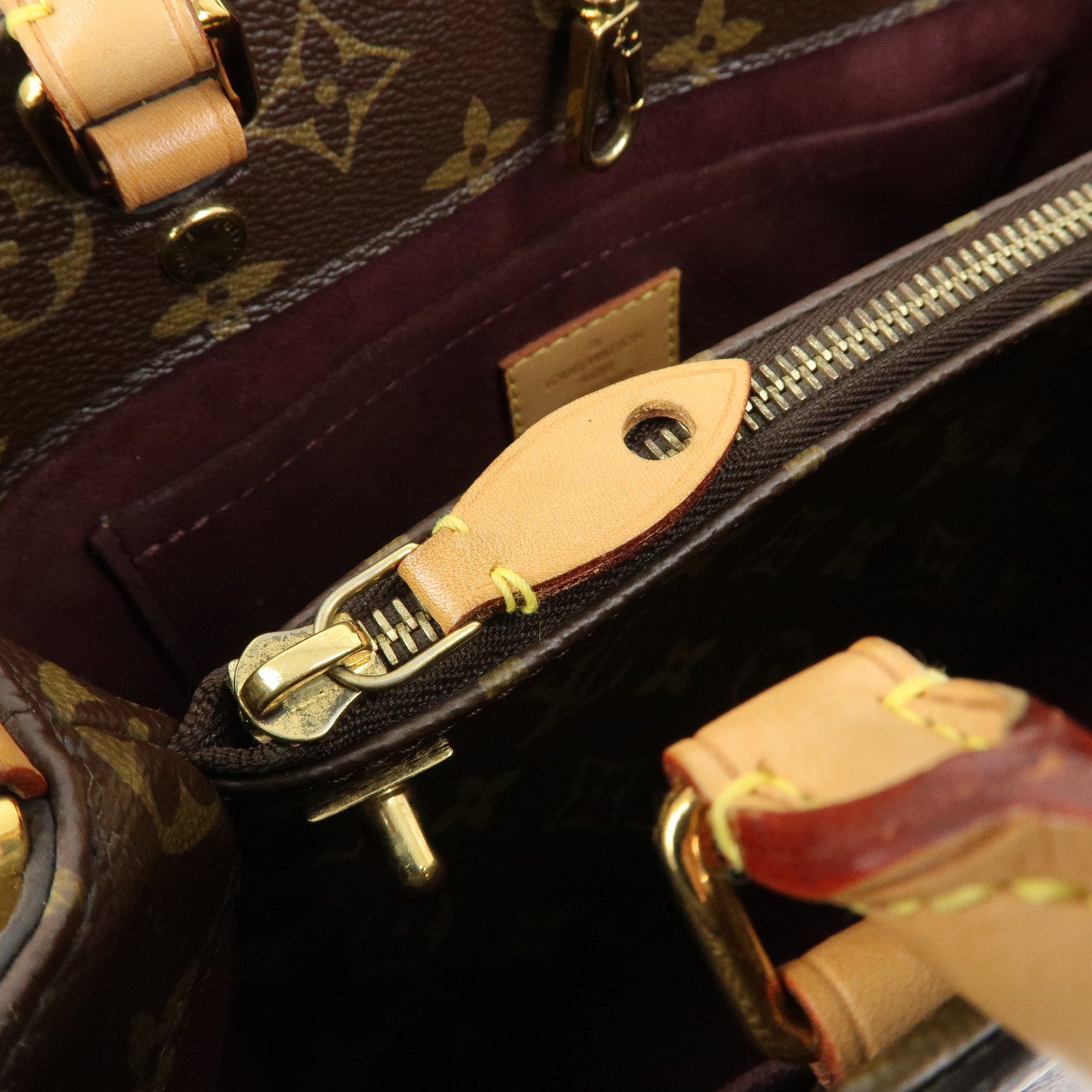 Louis Vuitton Monogram Montaigne BB 2Way Bag Hand Bag Brown M41055