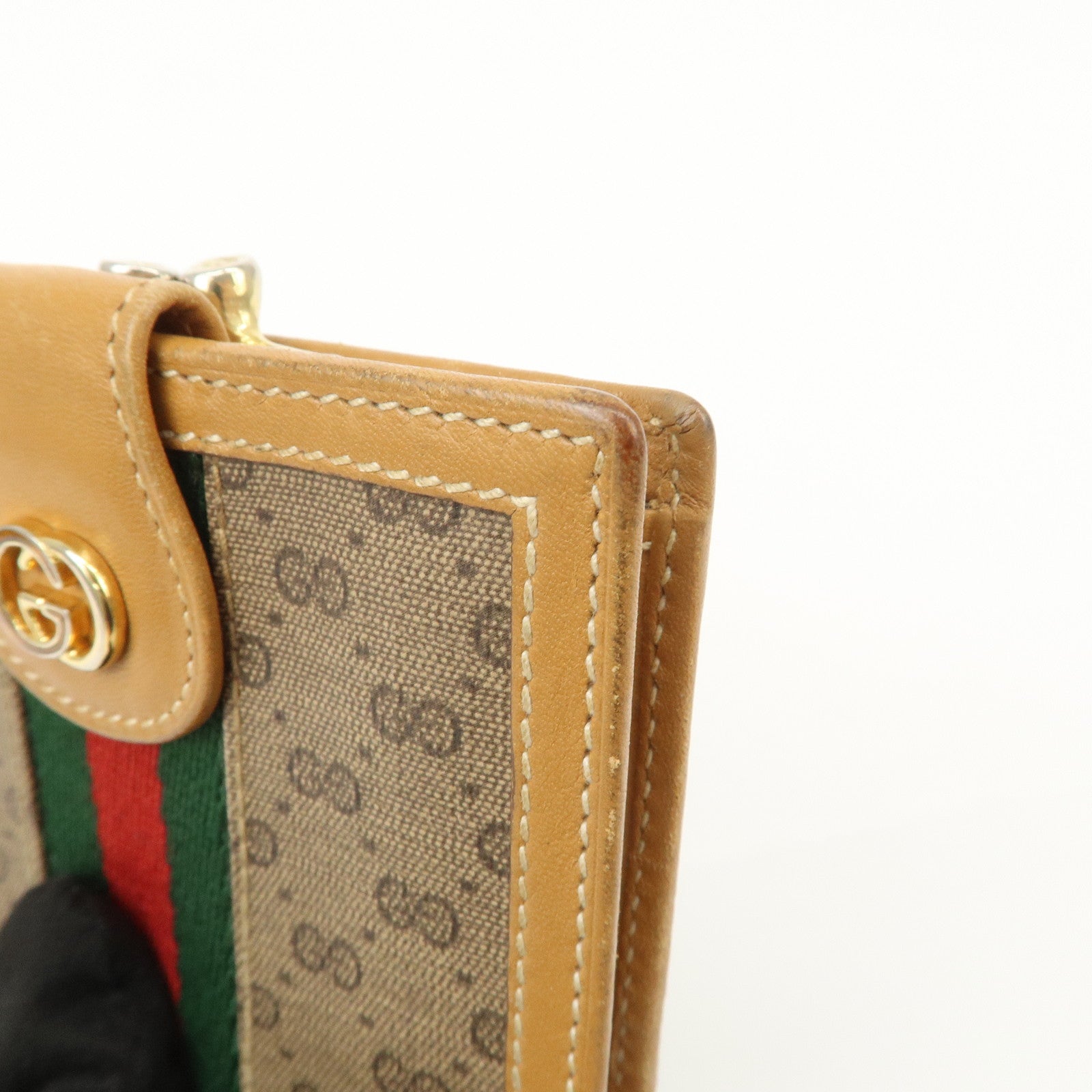 GUCCI Interlocking G GG Crystal Leather Bi-fold Wallet 035 904 0902