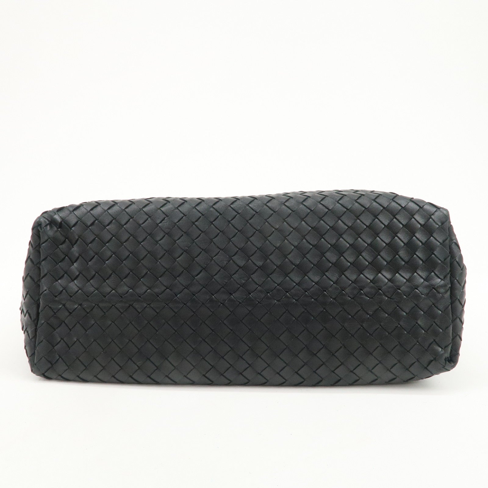 BOTTEGA VENETA Intrecciato Leather Tote Bag Hand Bag Black