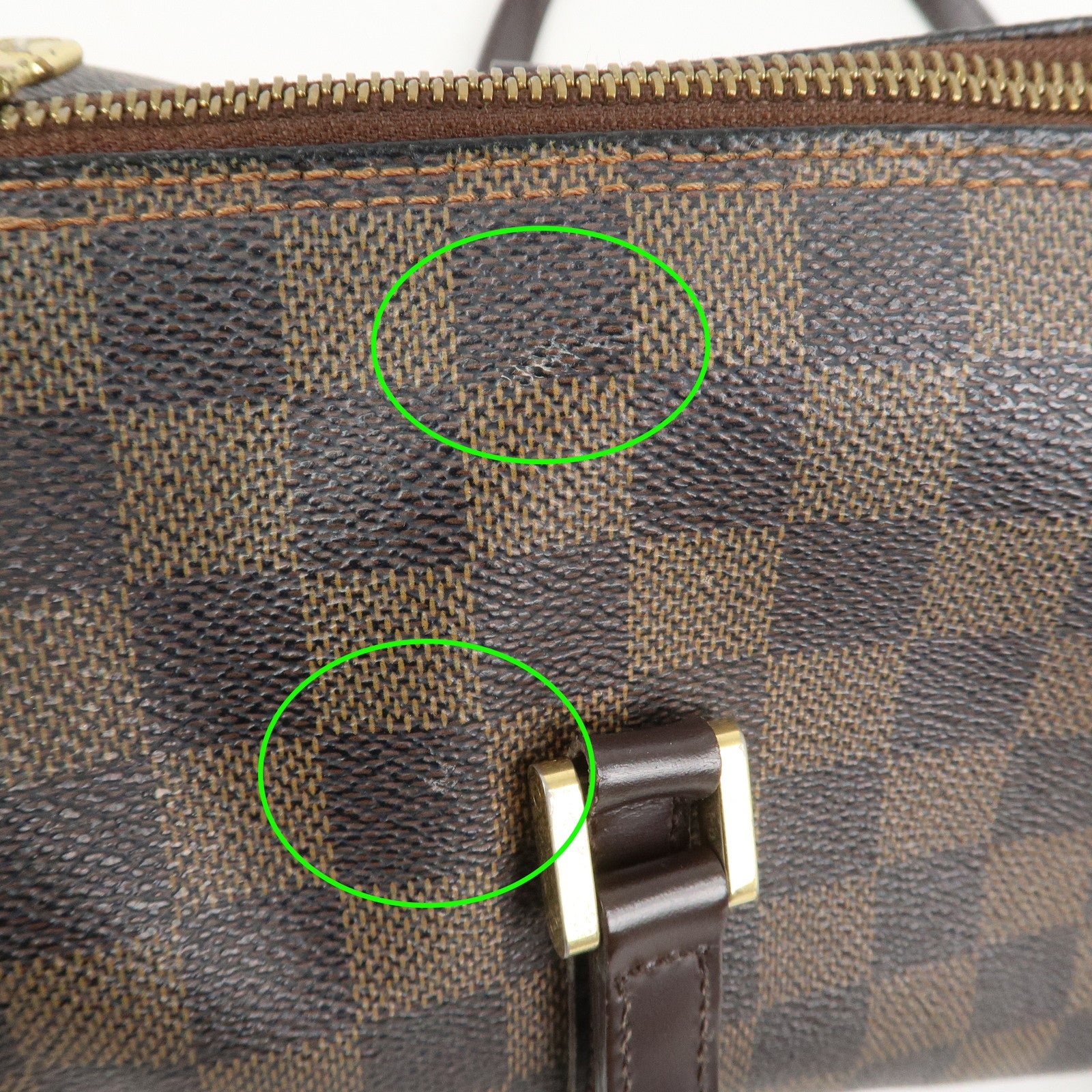 Louis Vuitton Damier Ebene Papillon 30 Hand Bag Brown N51303