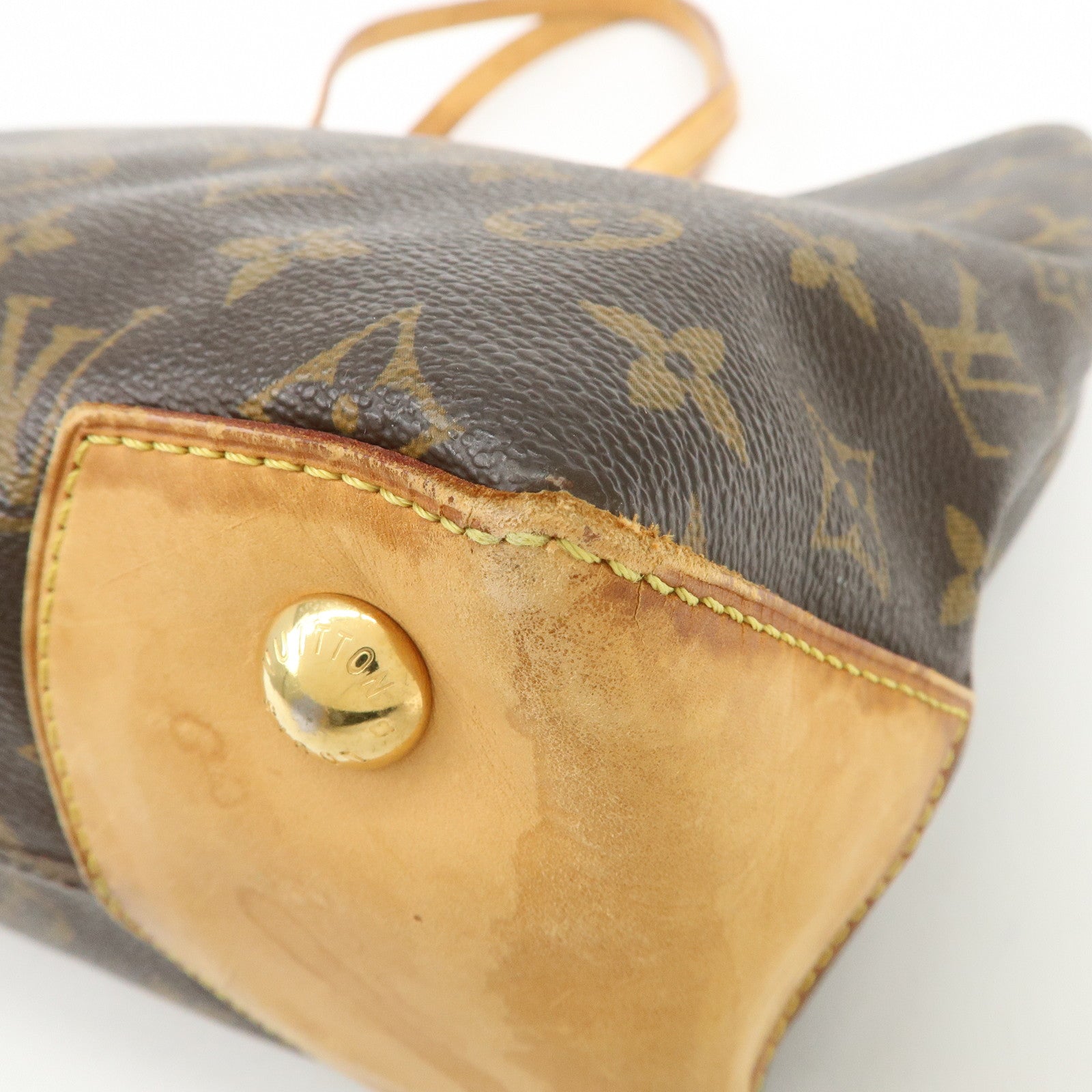 Louis Vuitton Monogram Wilshire MM Tote Bag Brown M45644