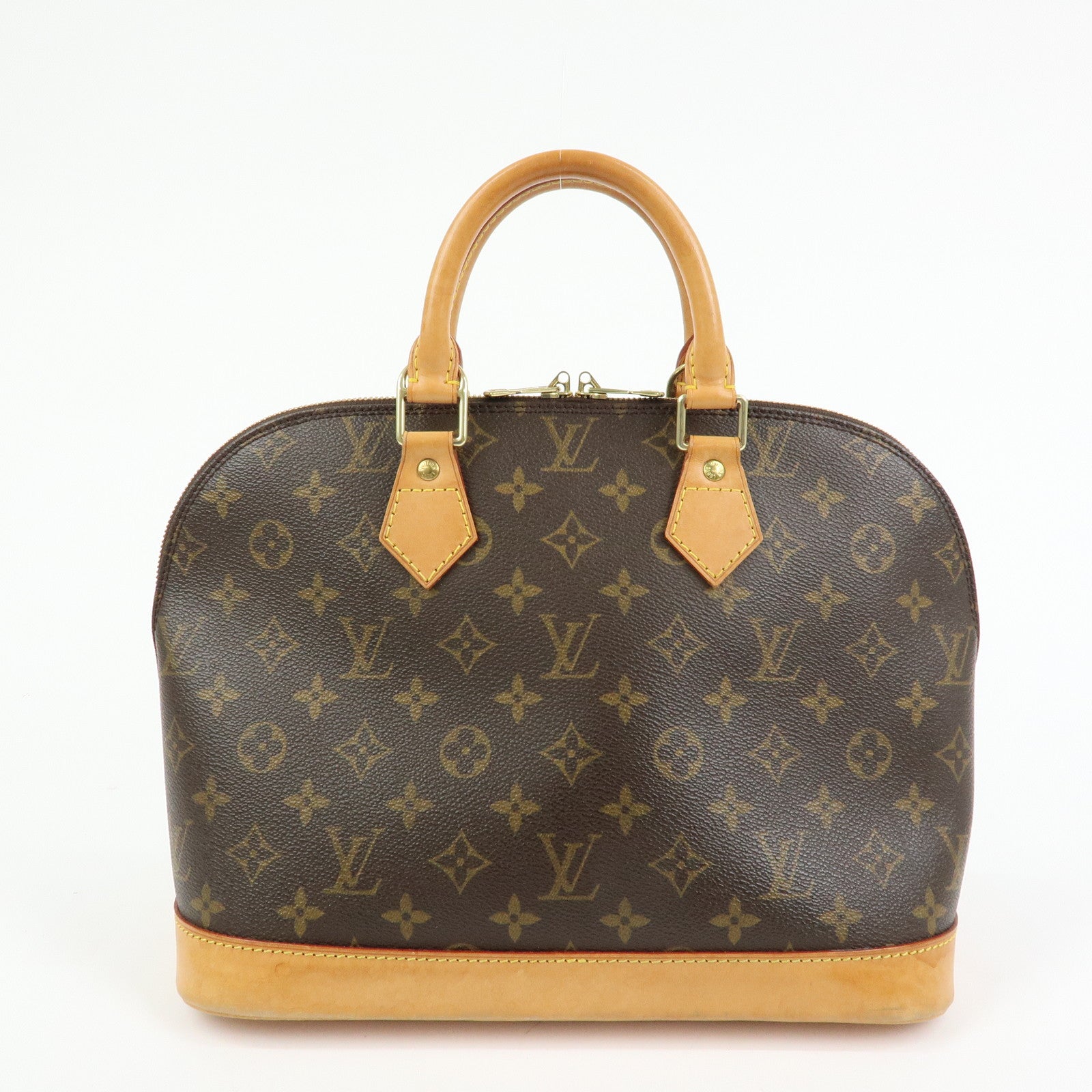 Louis Vuitton Monogram Alma Hand Bag Brown M51130