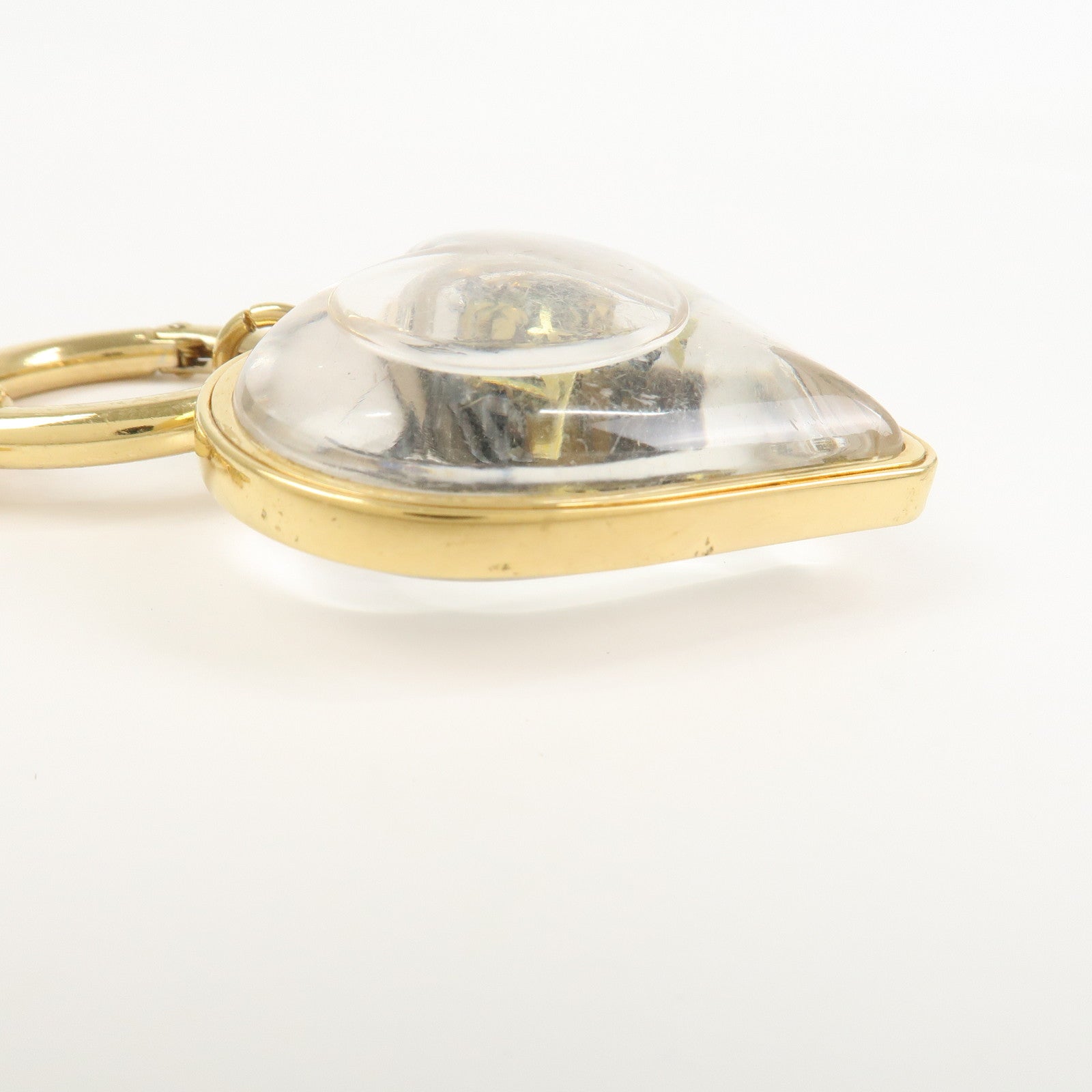 Louis Vuitton Porte Cles Plastic Metal I LV U Key Charm Gold M00559