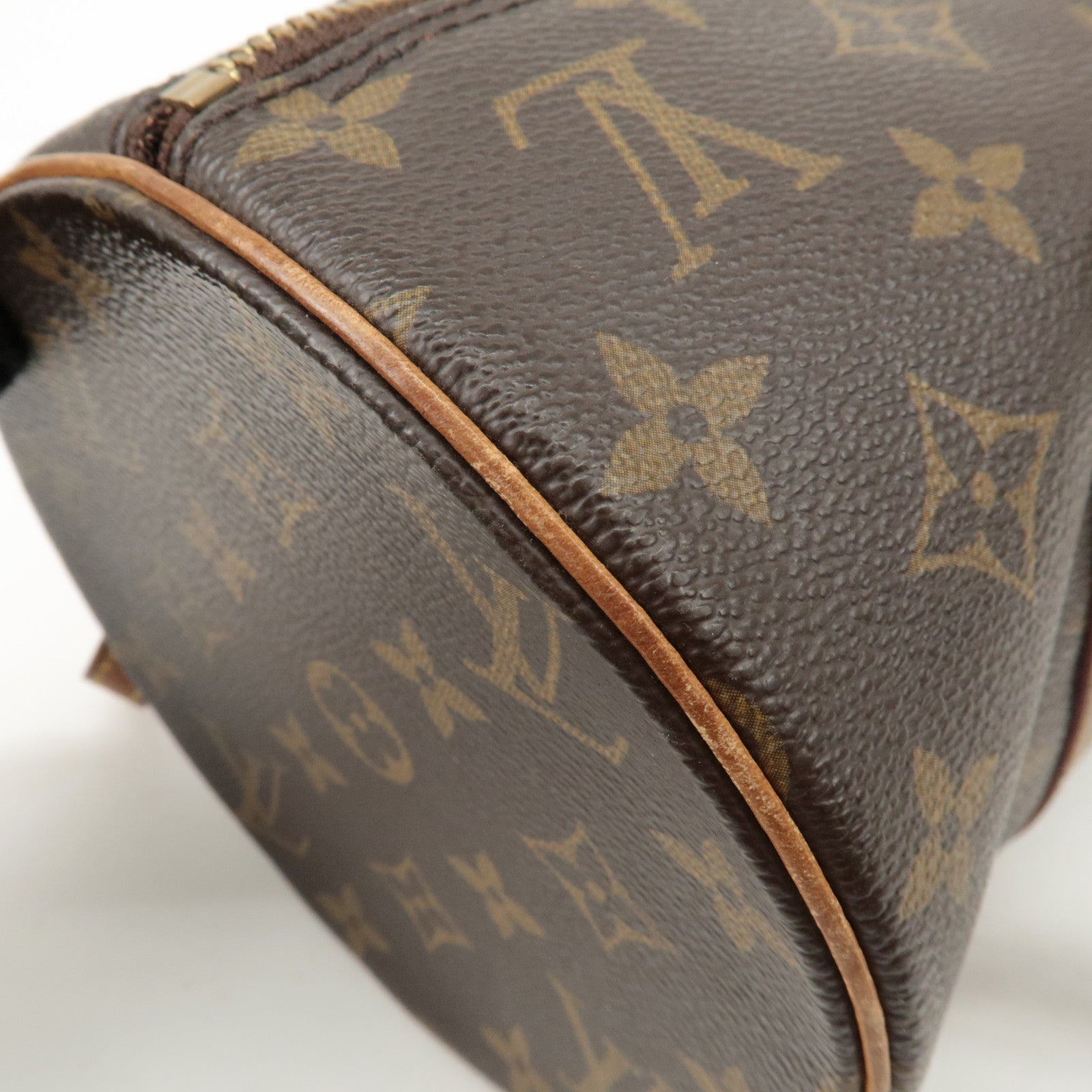 Louis Vuitton Monogram Papillon 30 Hand Bag New Style Brown M51385 Used