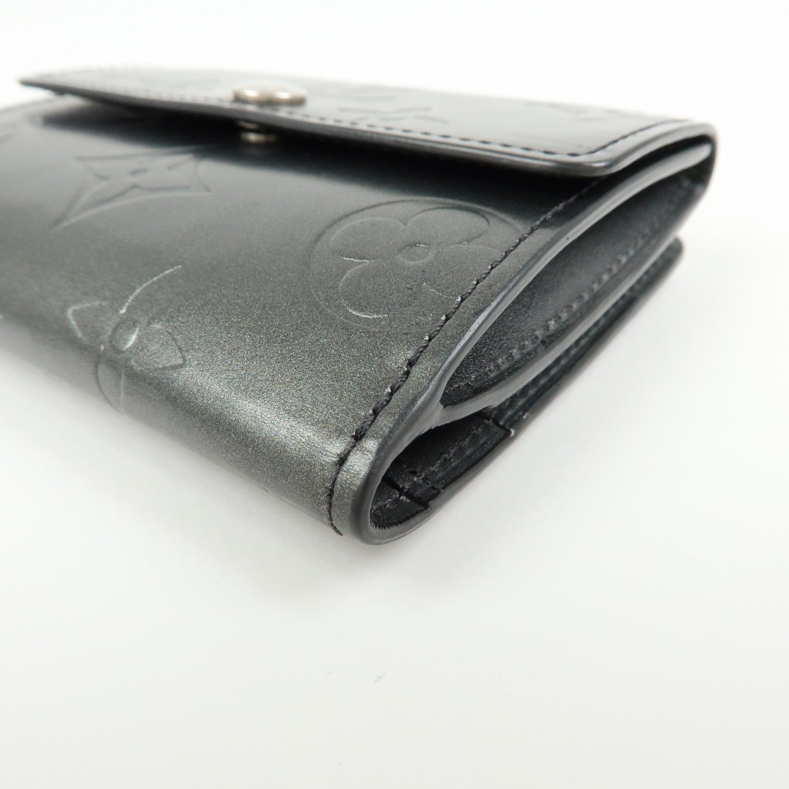 Louis Vuitton Monogram Matte Vernis Ludlow Coin Case Noir M65122