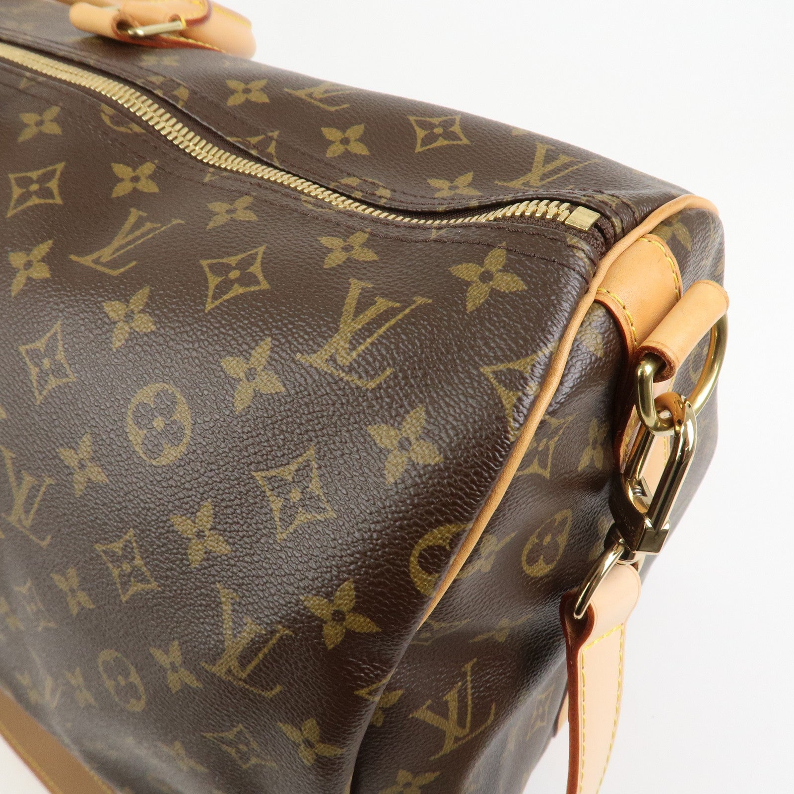 Louis Vuitton Monogram Keep All Bandouliere 55 Boston Bag M41414