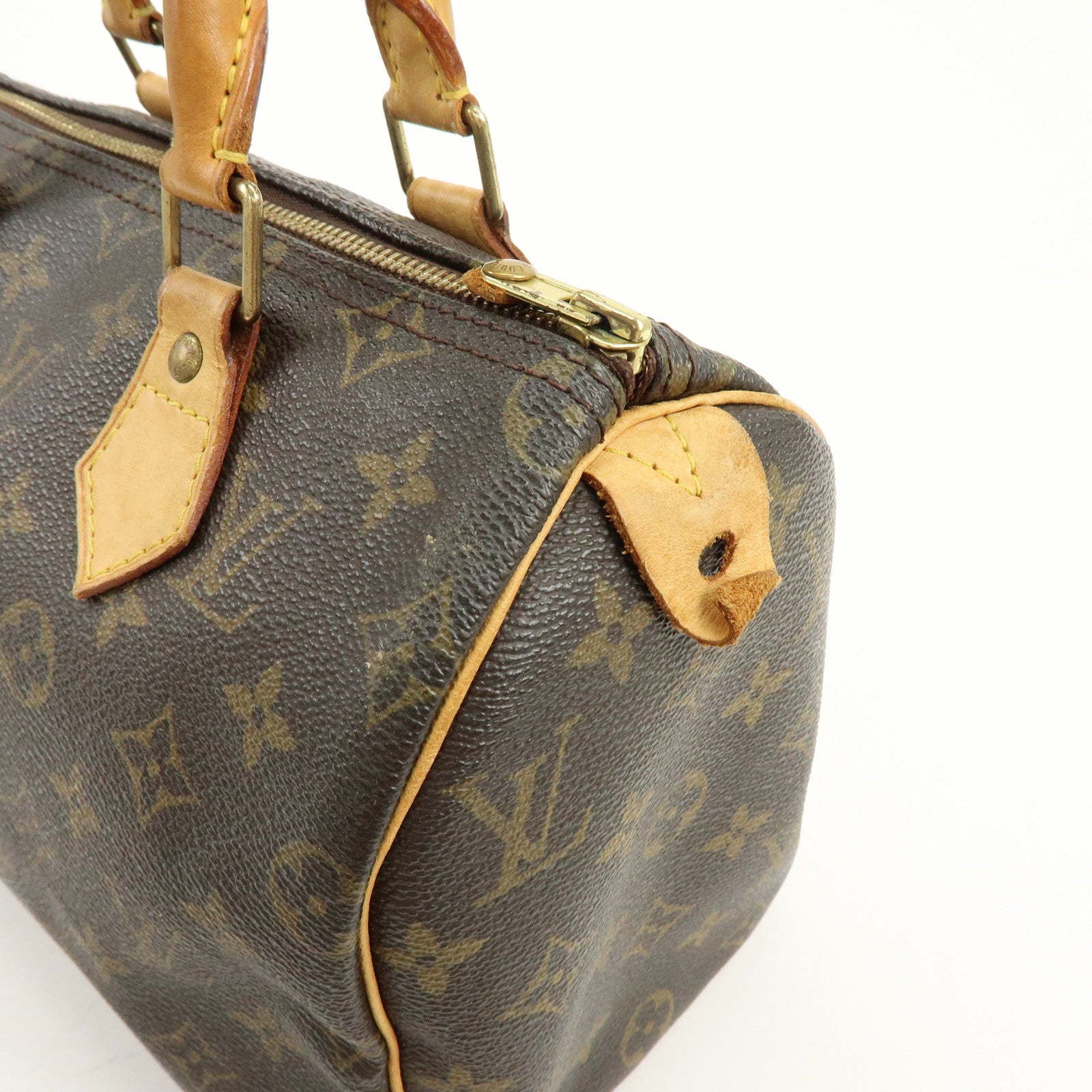 Louis Vuitton Monogram Speedy 25 Boston Bag Hand Bag Brown M41528