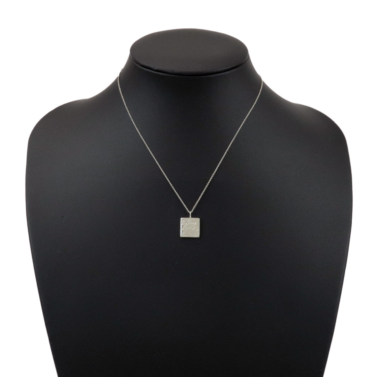 Tiffany & Co Notes Square Necklace SV925 Silver