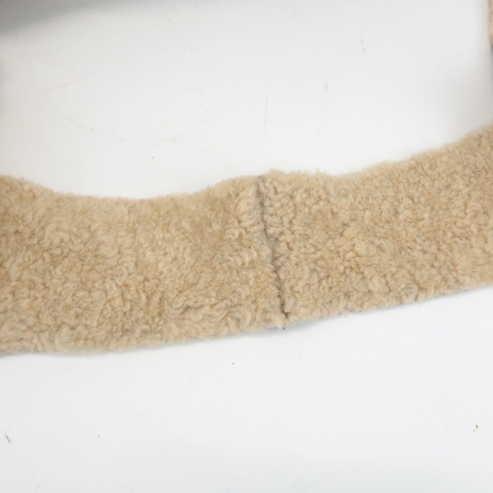 CHANEL Chocolate Bar Suede Mouton Shoulder Bag Hand Bag Brown Used