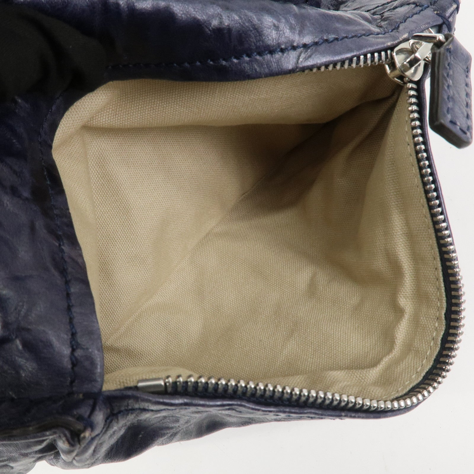 GIVENCHY Pandora Leather 2Way Bag Hand Bag Shoulder Bag Navy