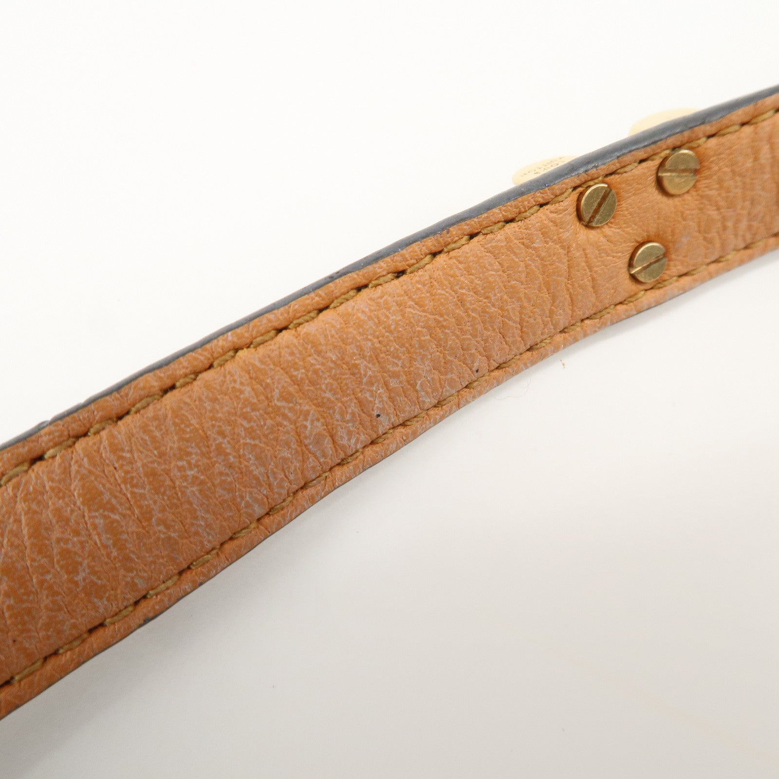 Louis Vuitton Monogram Canvas Leather Bracelet Essential V M6042