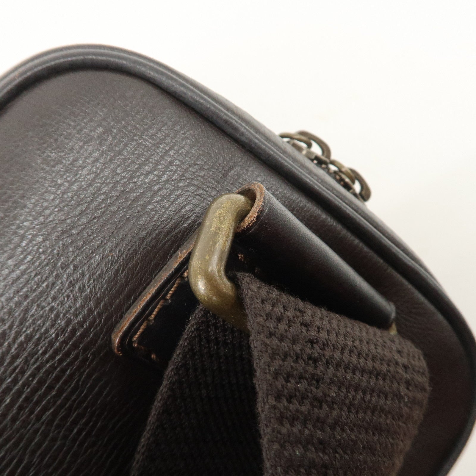 Louis Vuitton Utah Siu Calf Leather Body Bag Cafe M92535