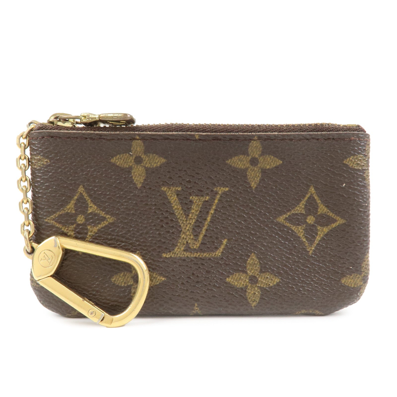 Louis Vuitton Monogram Pochette Cles Coin Case Key Case  M62650