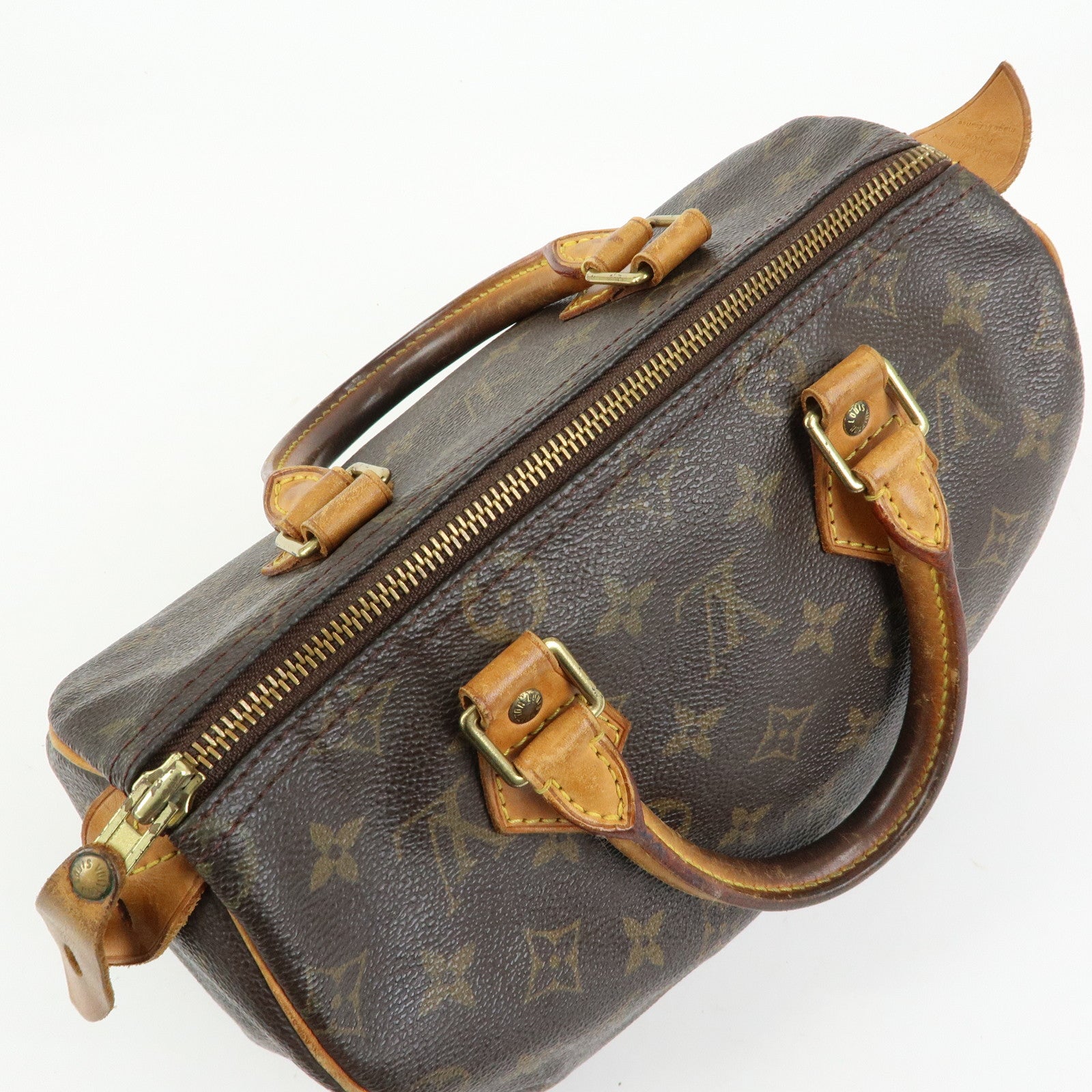Louis Vuitton Monogram Speedy 25 Boston Bag Hand Bag Brown M41528