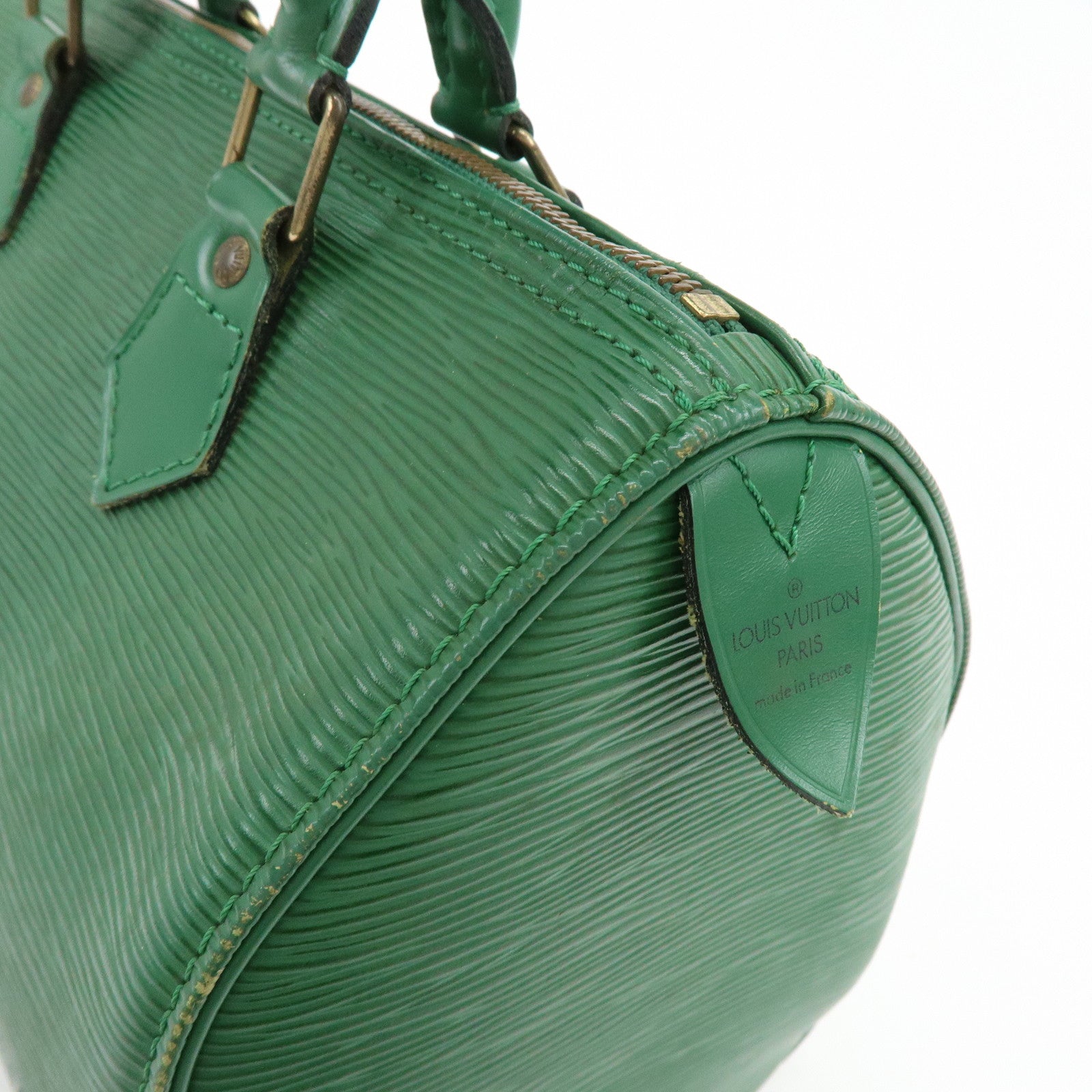 Louis Vuitton Epi Speedy 25 Hand Bag Boston Bag Borneo Green M43014