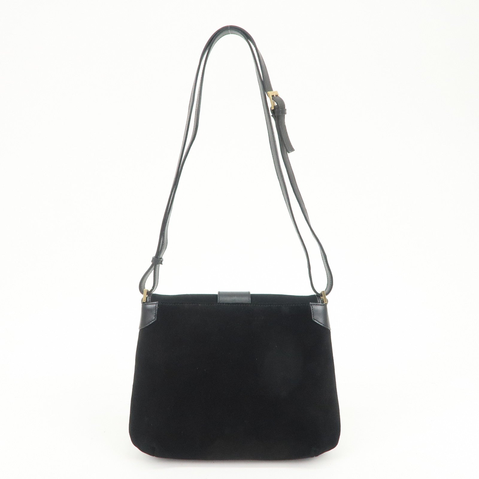 GUCCI Dionysus Suede Leather Shoulder Bag Black 001 4064