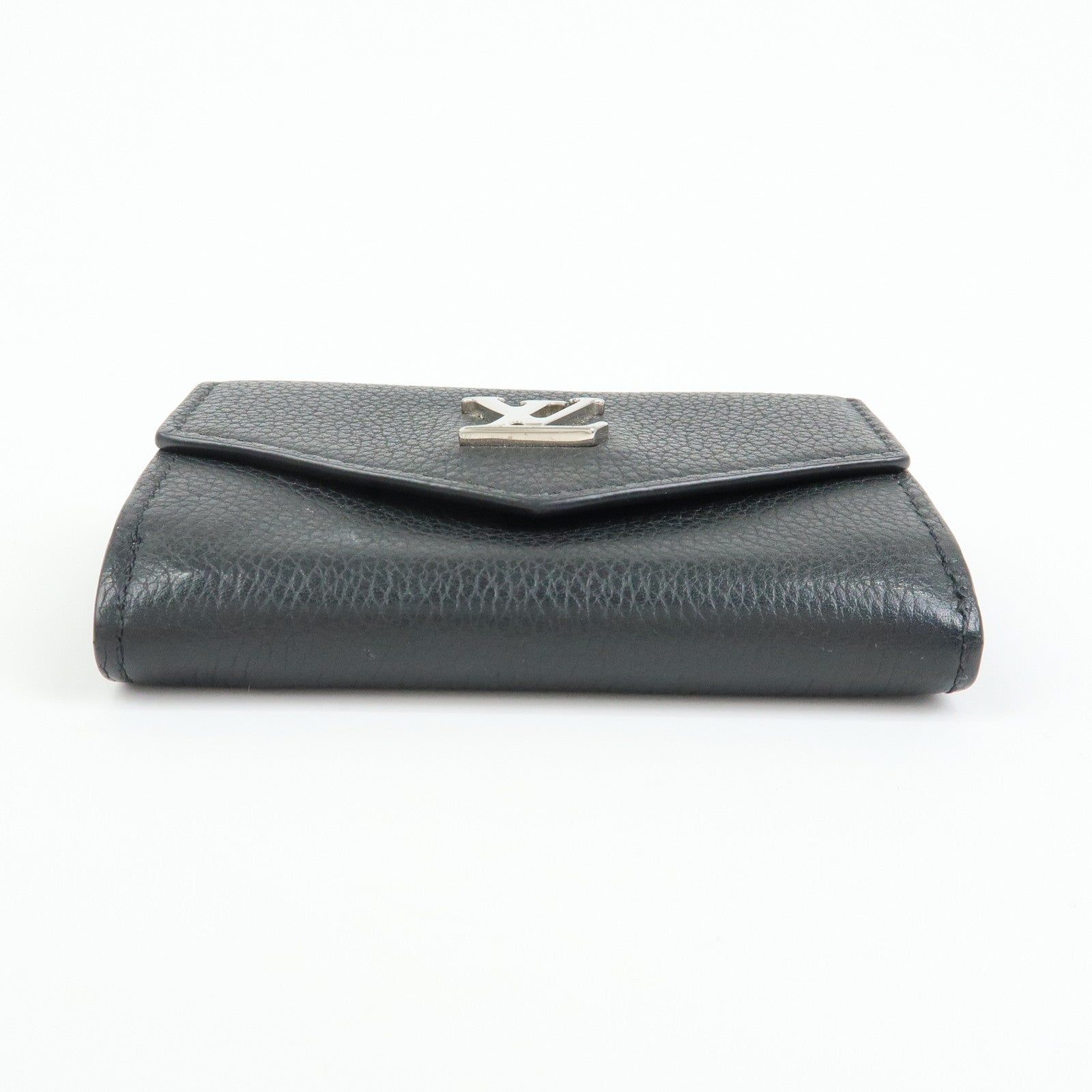 Louis Vuitton Portefeuille Lock Mini Compact Wallet Noir M63921
