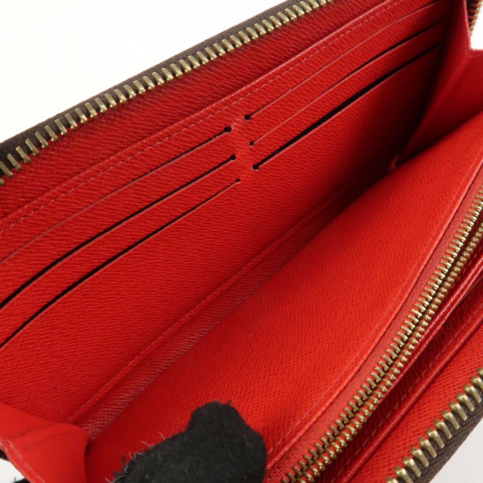Louis Vuitton Monogram Round Zippy Wallet Long Wallet Coquelicot M41896 Used