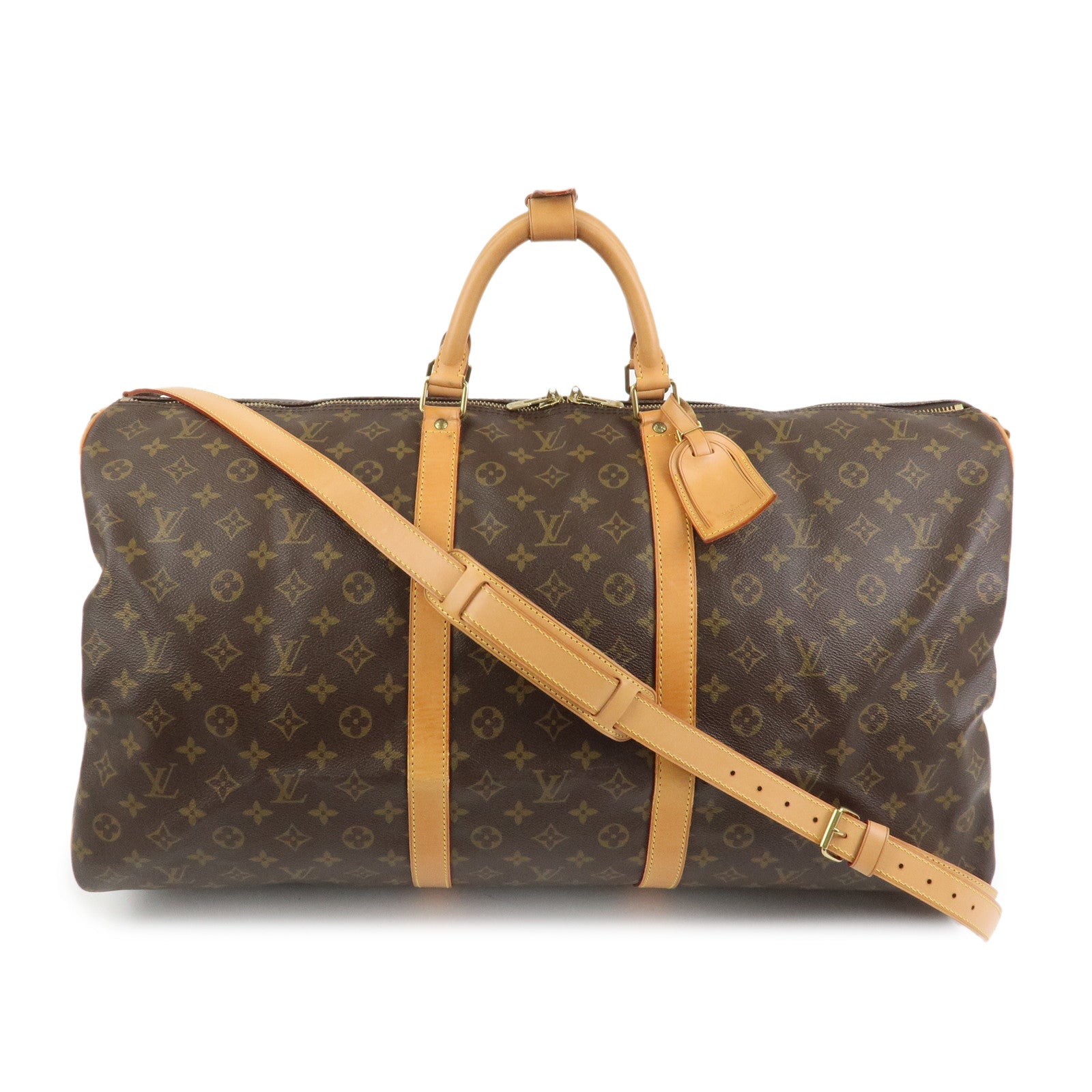 Louis Vuitton Monogram Keep All Bandouliere 60 Boston Bag M41412