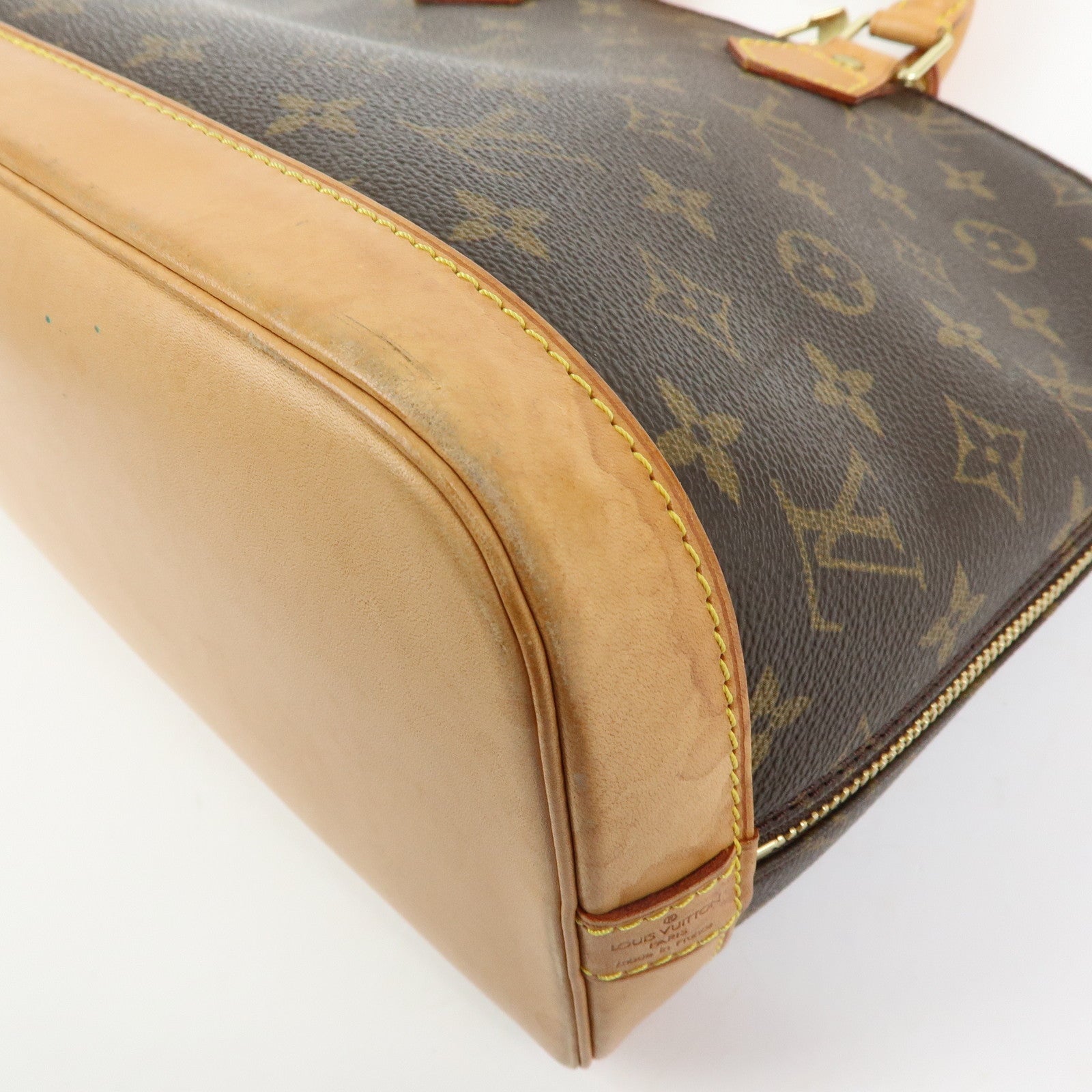Louis Vuitton Monogram Alma Hand Bag Brown M51130