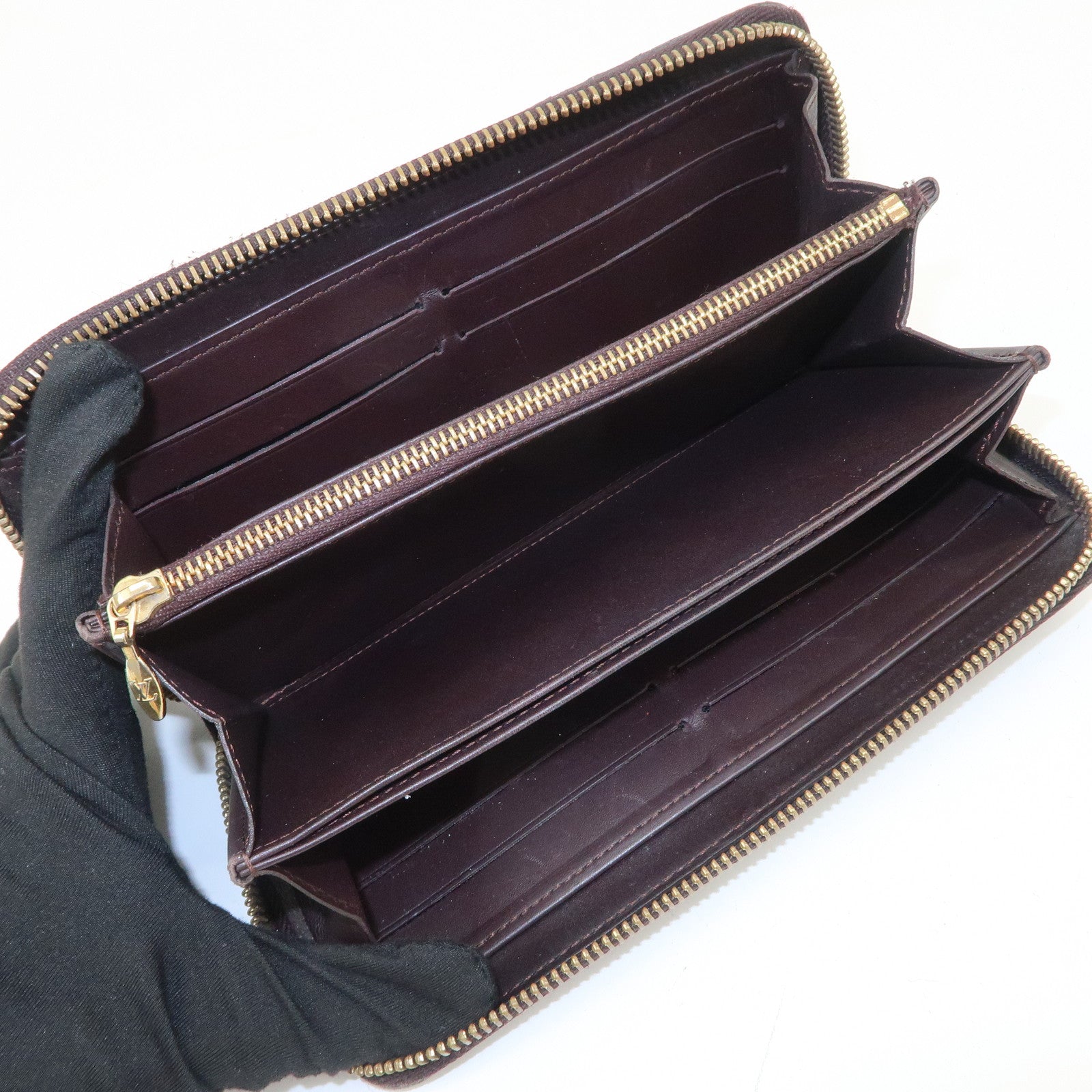 Louis Vuitton Monogram Vernis Leather Set of 2 Wallet M93522/M93575