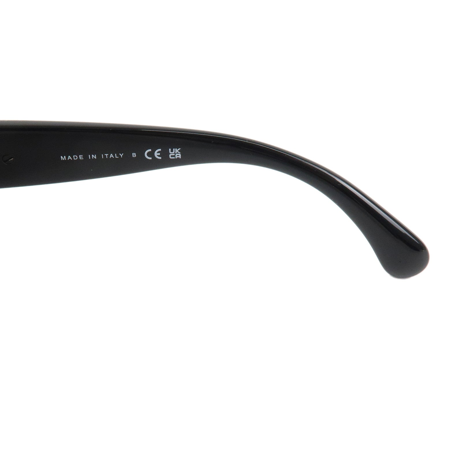 CHANEL Heart Pearl Plastic Sunglasses 56□18 Black Used