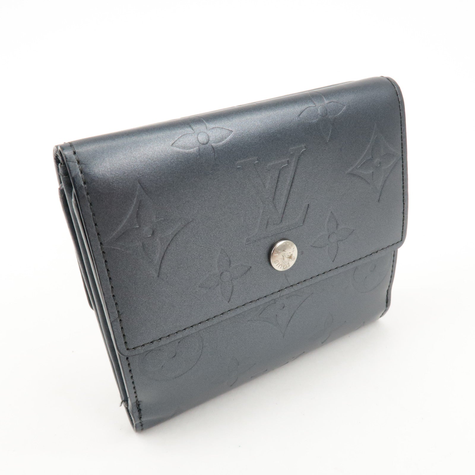 Louis Vuitton Monogram Matte Porte Monnaie Billets Credit M65115 Used