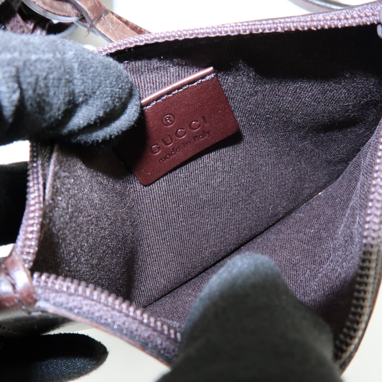 GUCCI GG Monogram Canvas Leather Shoulder Hand Bag Brown 101919