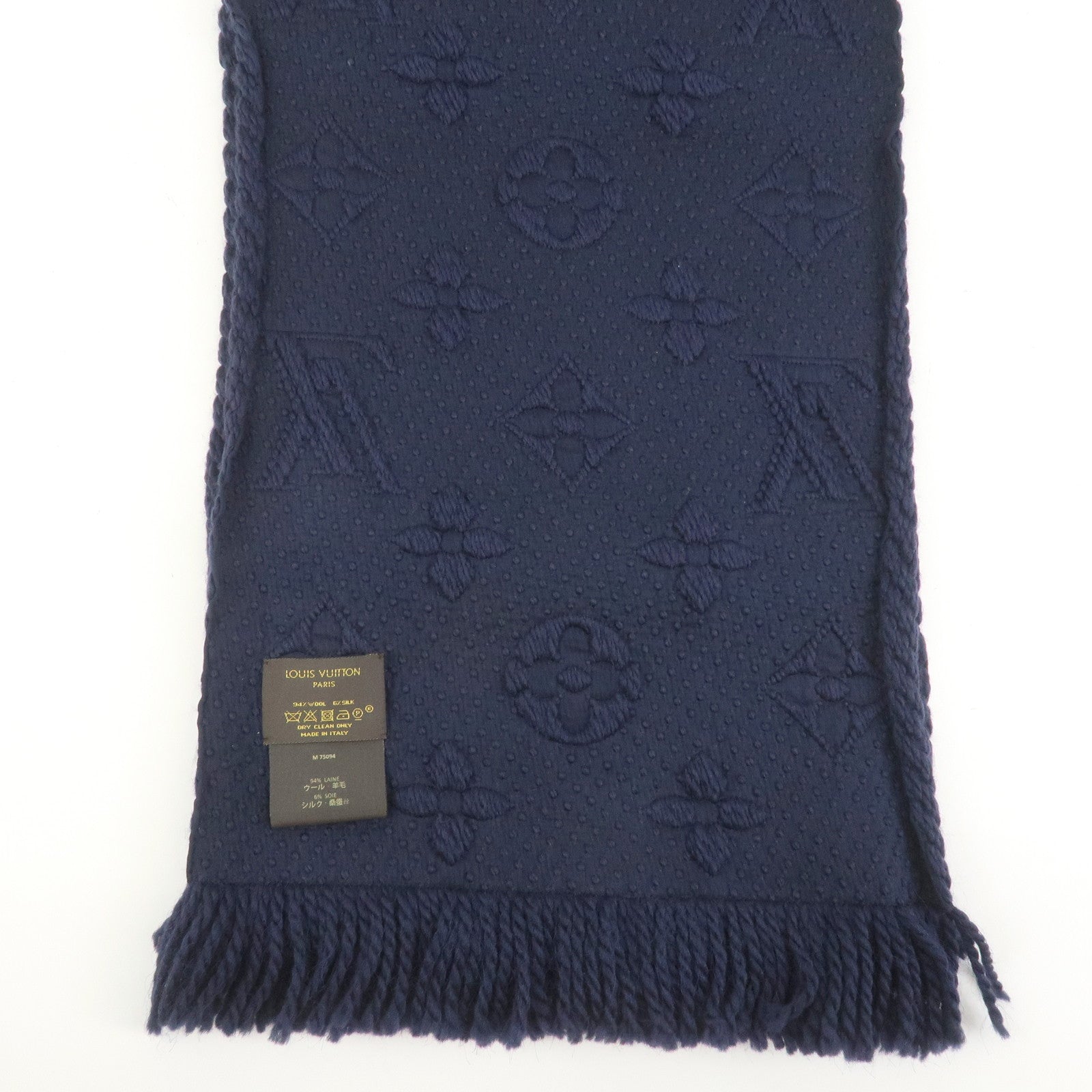 Louis Vuitton Monogram Echarpe Logomania Wool Silk Scarf M75094