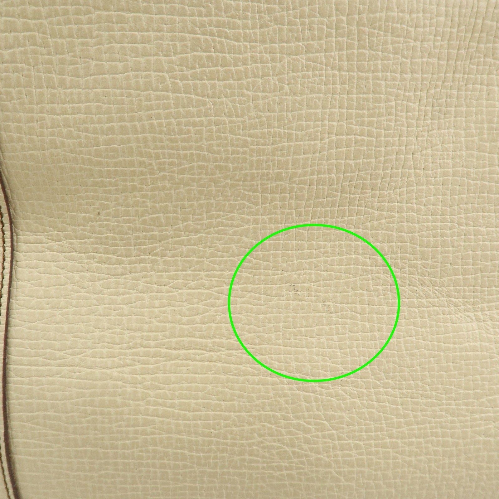 LOEWE Logo Leather Shoulder Bag Hand Bag Ivory