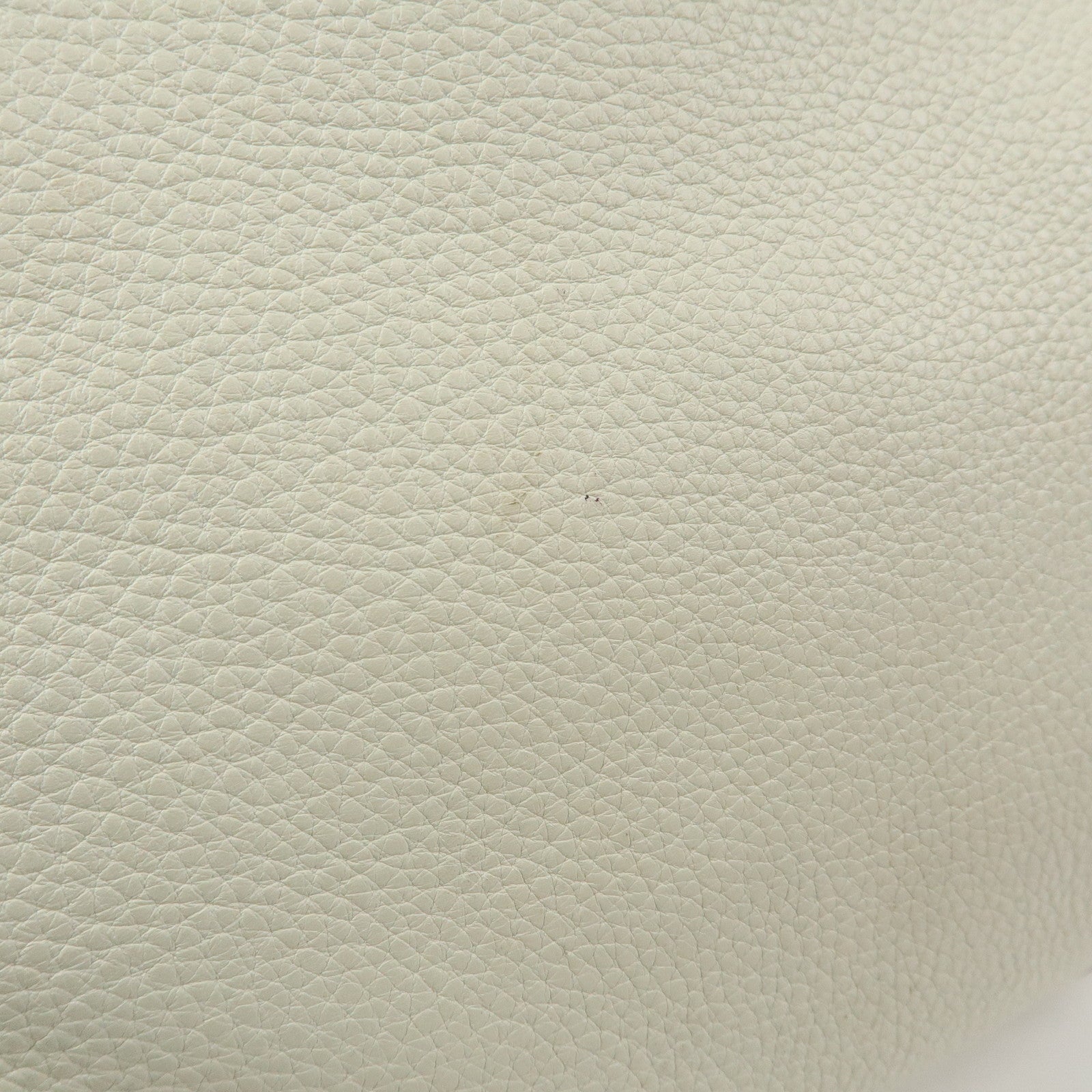PRADA Logo Leather Hand Bag Shoulder Bag White