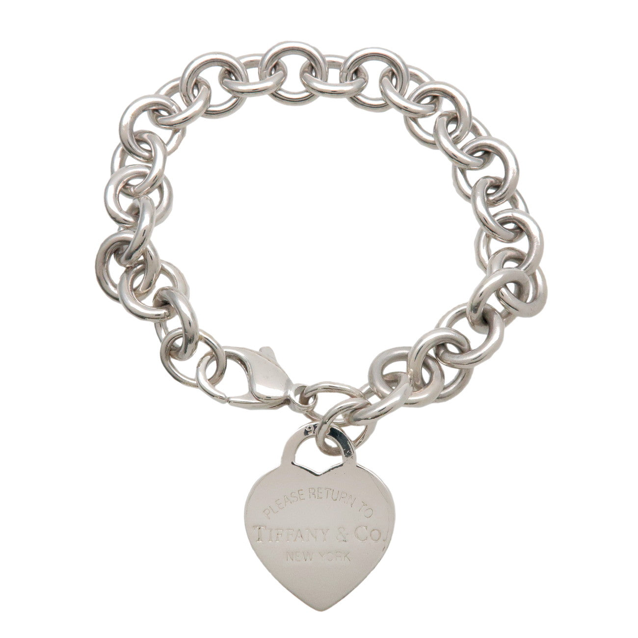 Tiffany & Co Return to Tiffany Heart Tag Chain Bracelet SV925 Silver