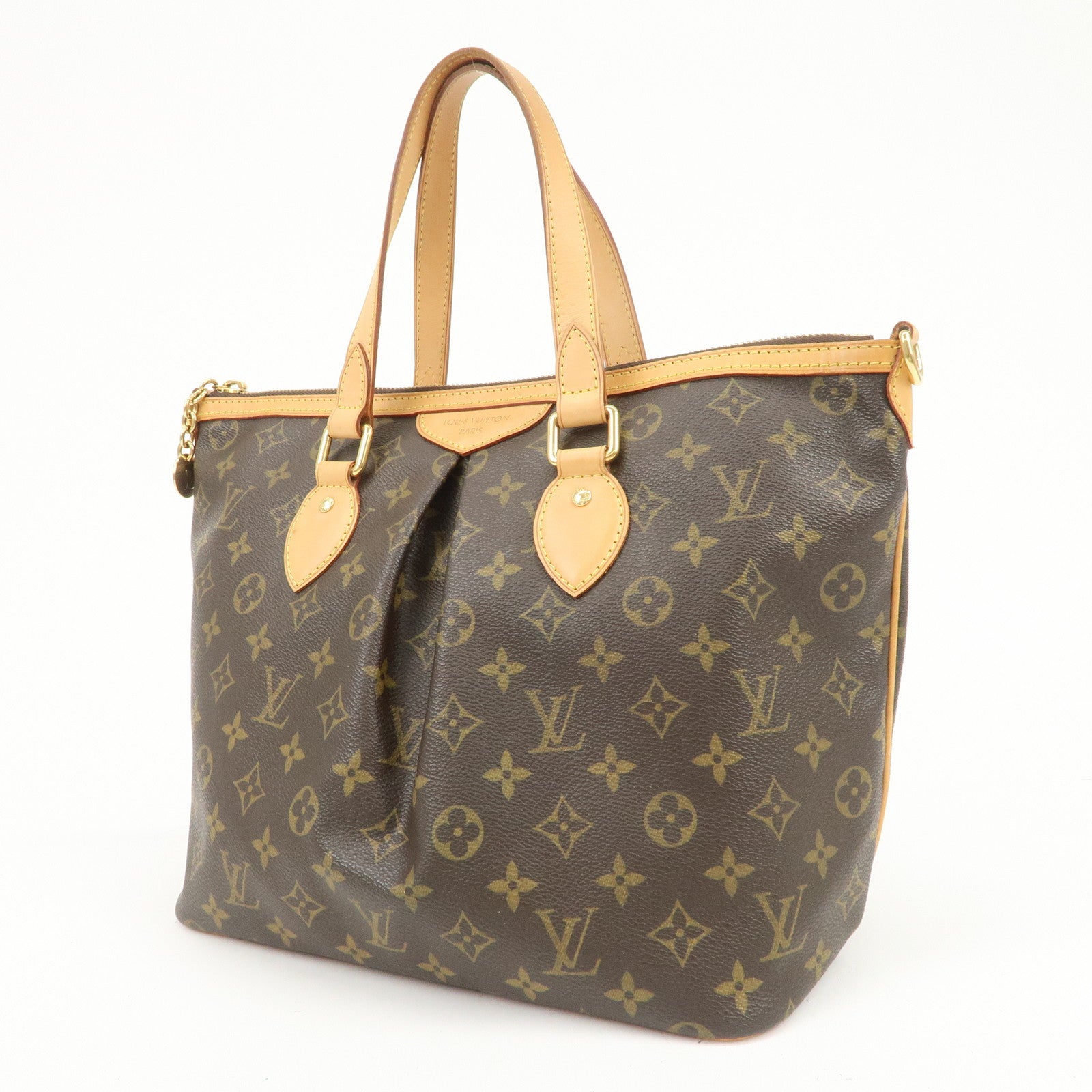 Louis Vuitton Monogram Palermo PM 2Way Bag Hand Bag Brown M40145
