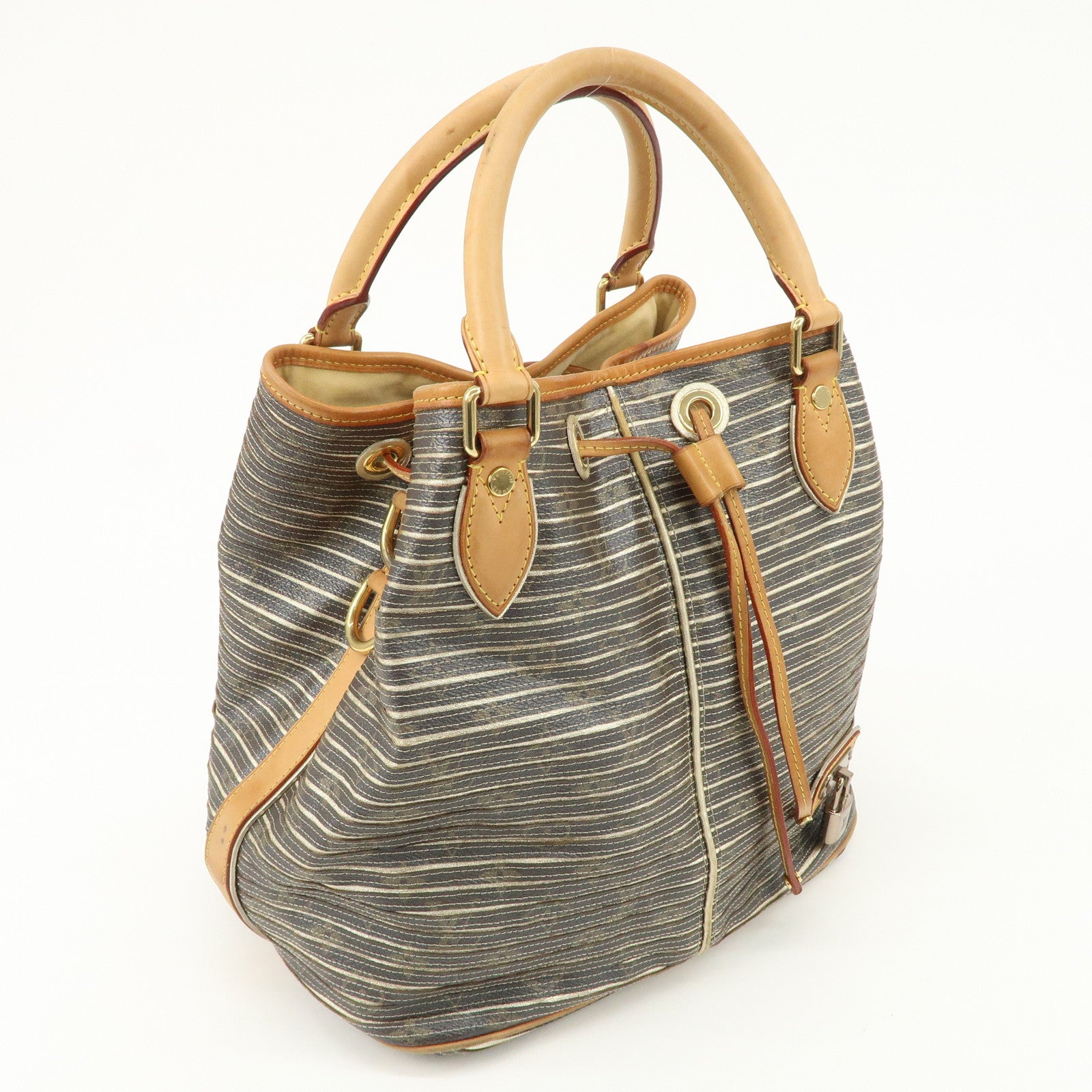 Louis Vuitton Monogram Eden Neo Leather Hand Bag Argent M40355